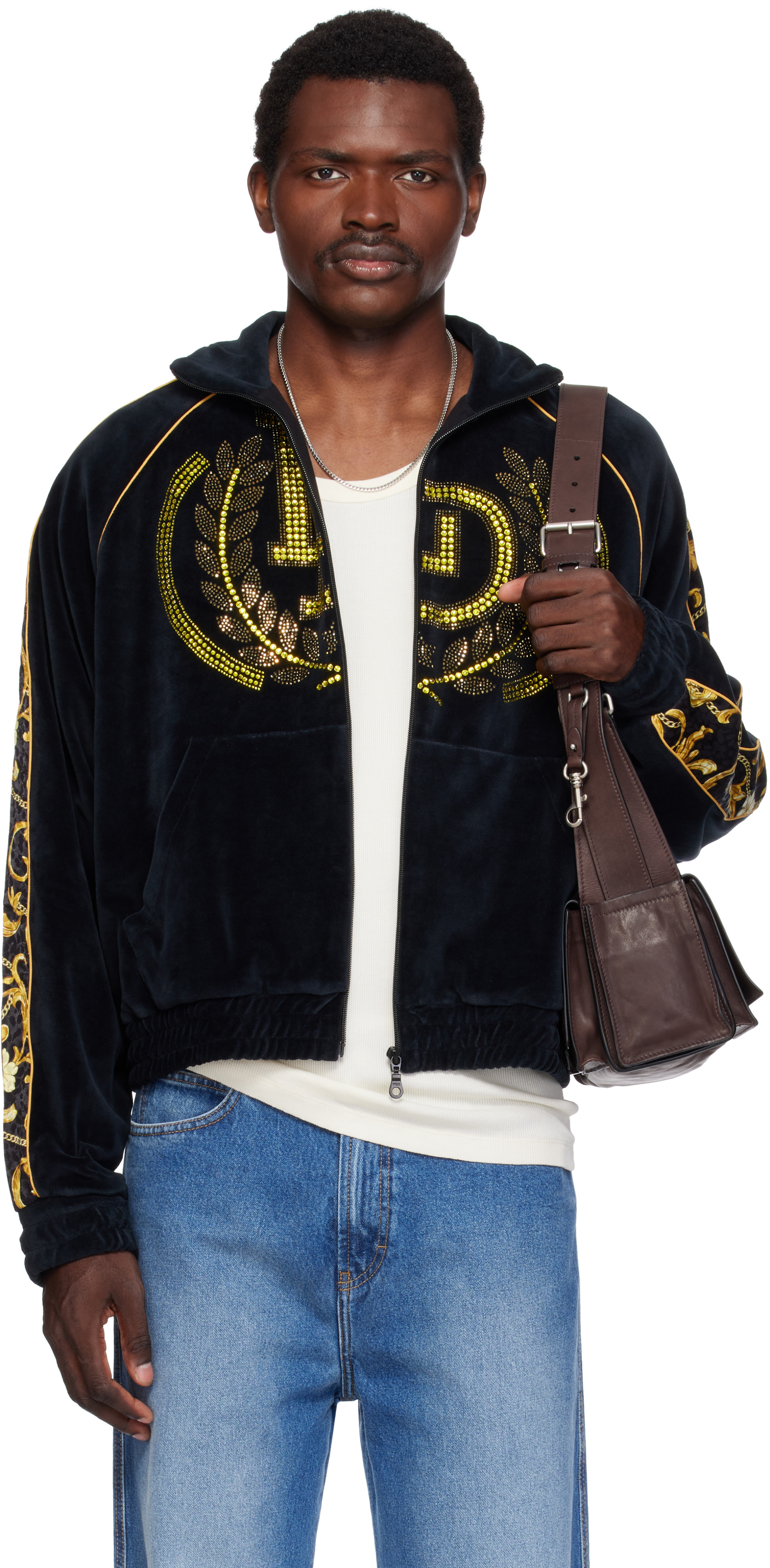 LU'U DAN - Black Supa-Sleaze Track Jacket