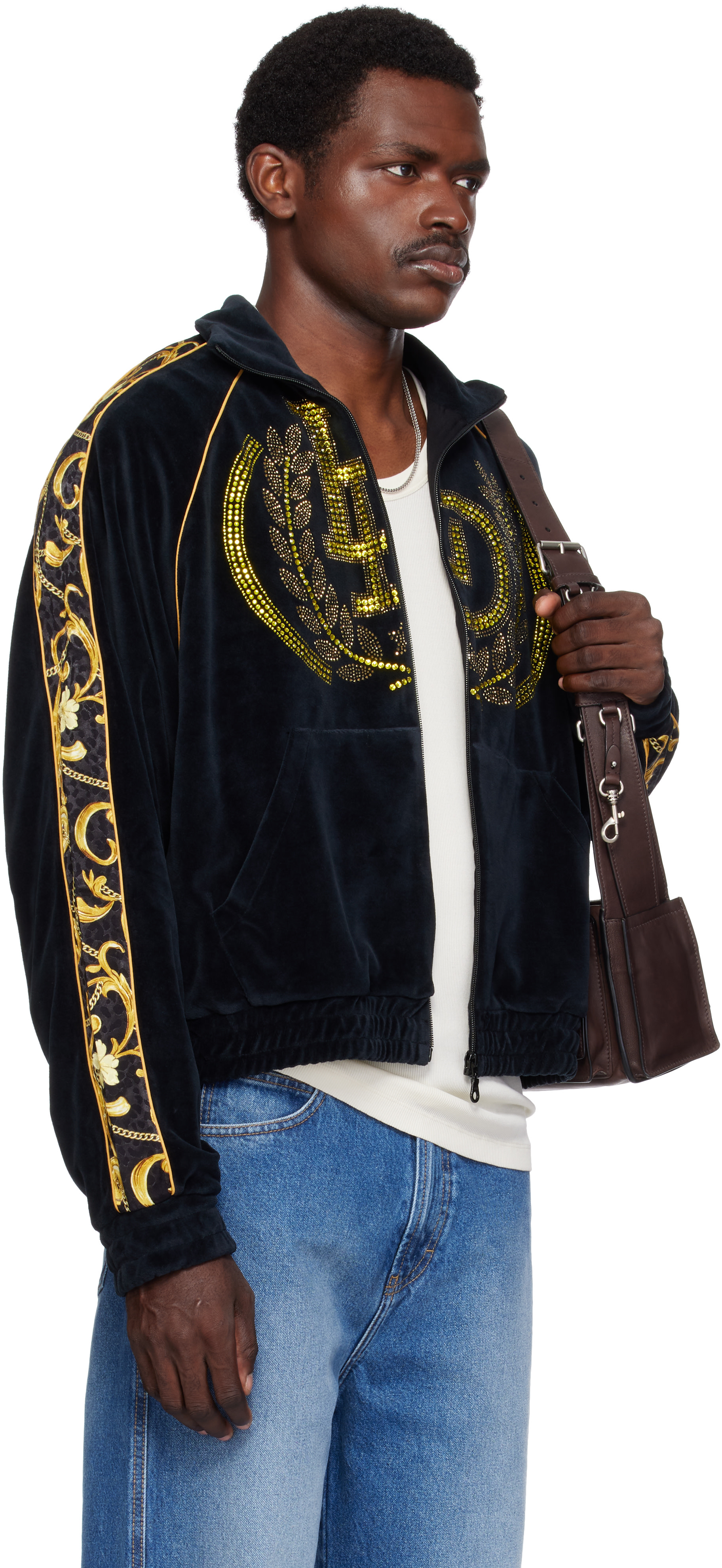 LU'U DAN - Black Supa-Sleaze Track Jacket
