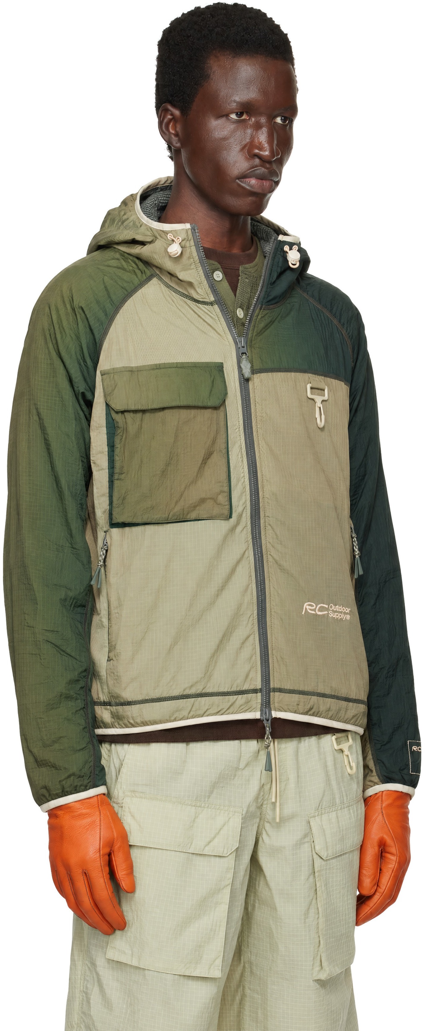 RCOS - Green Fleece Lined Griffith Running Jacket