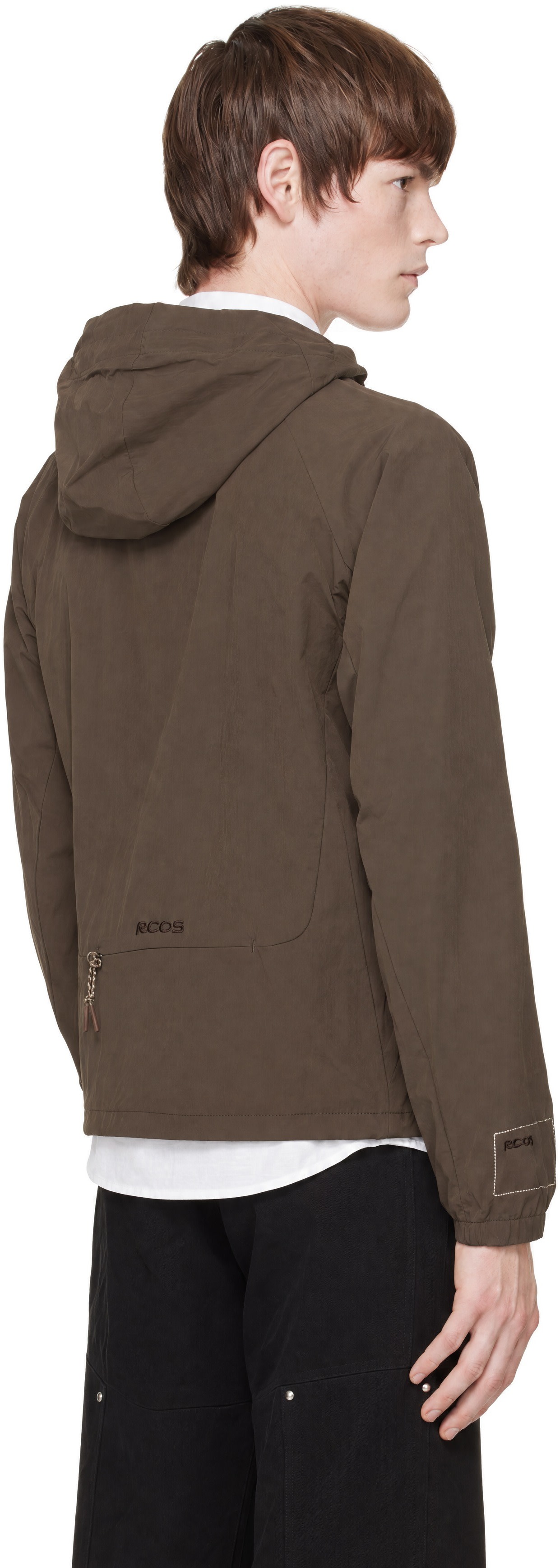 RCOS - Blouson Reyes brun à capuche