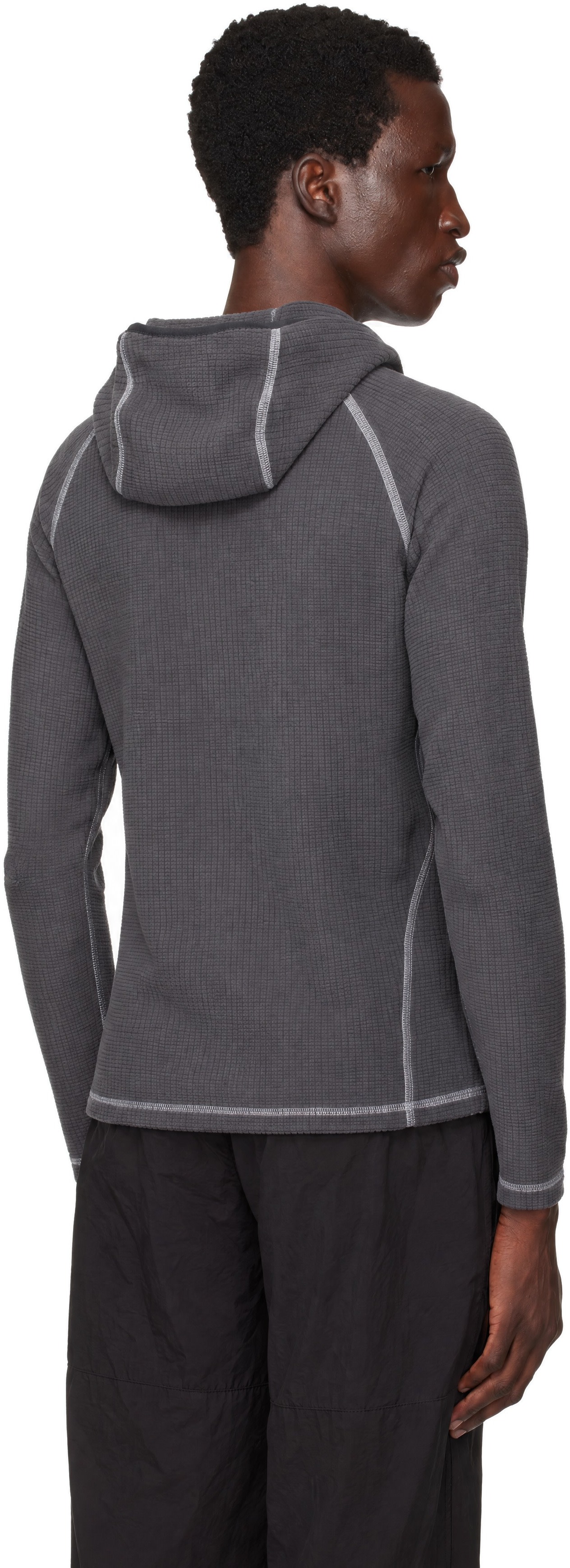 RCOS - Pull Sequoia gris en molleton à glissière
