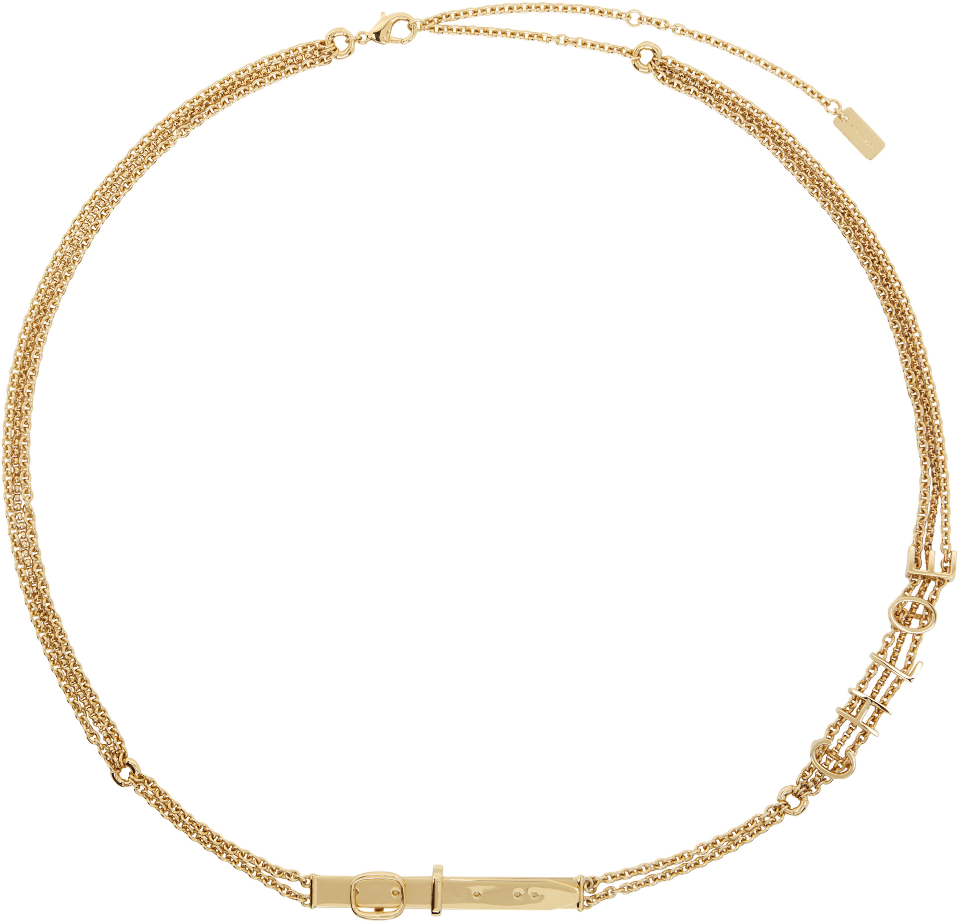 Chloé - Ceinture fine à breloques à logo