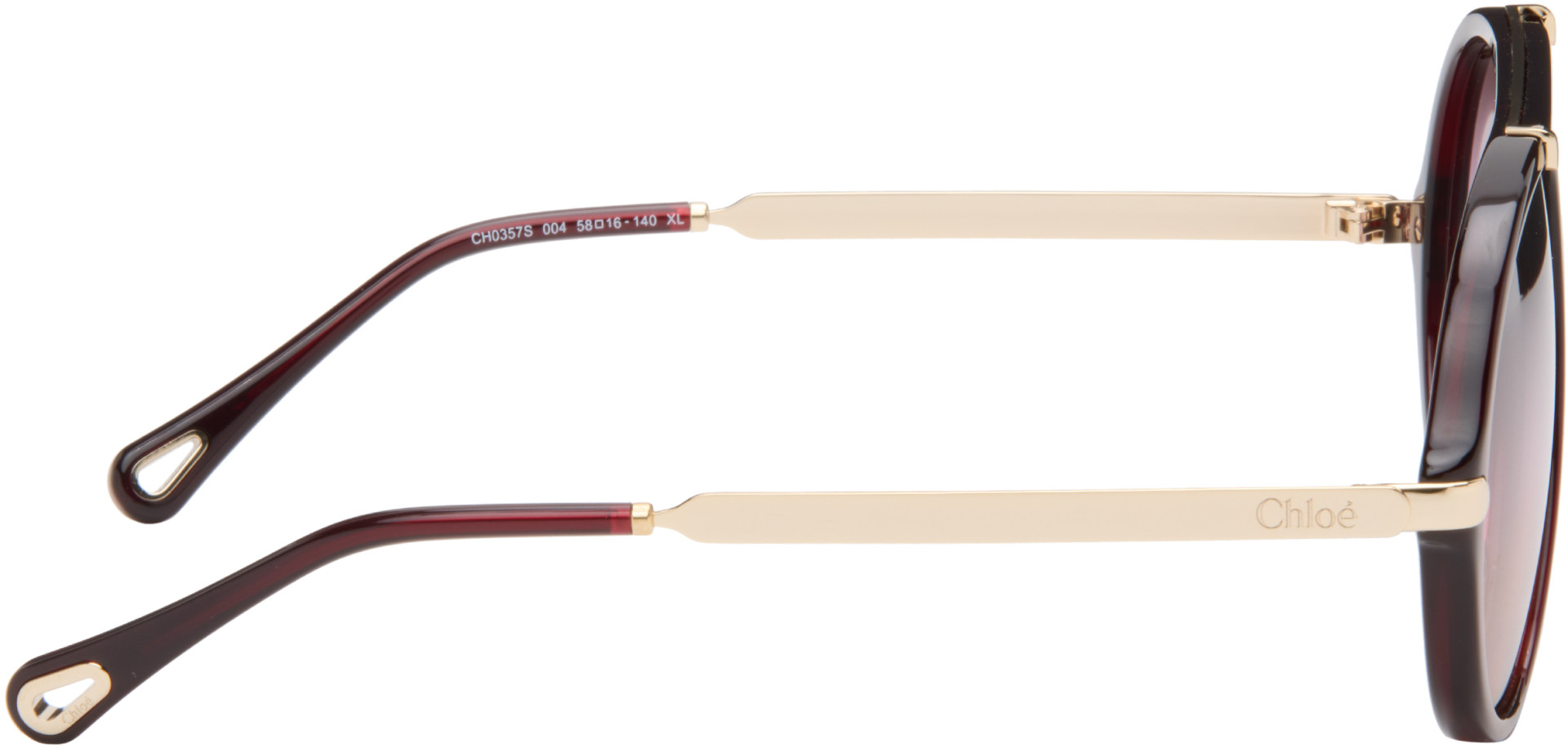 Chloé - Lunettes de soleil aviateur bourgogne