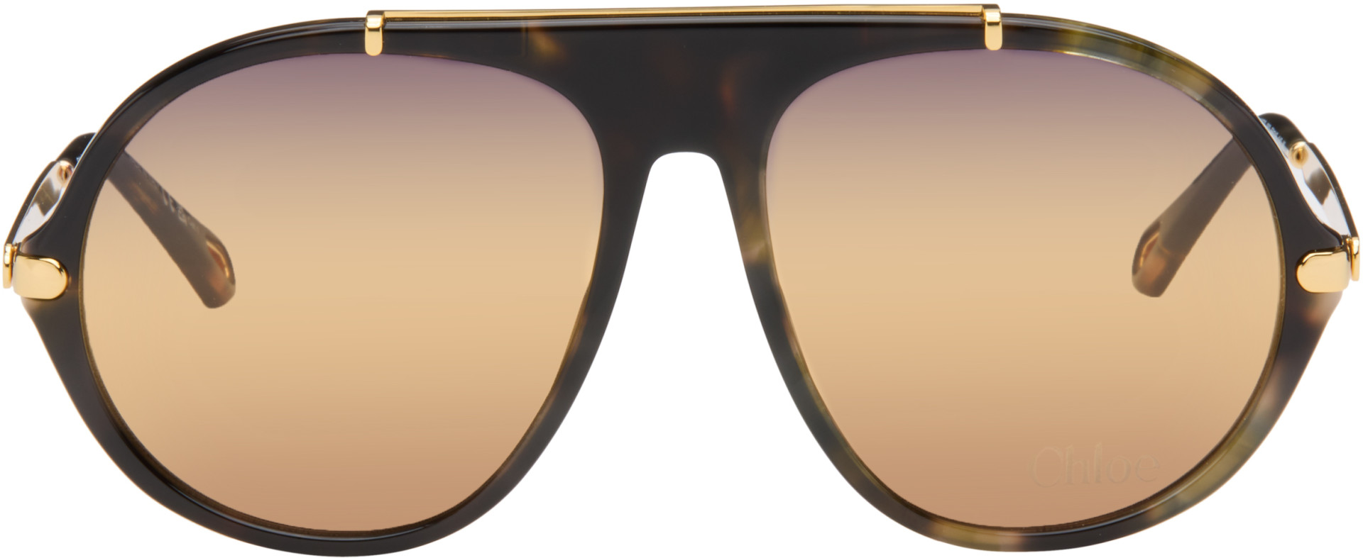 Chloé - Tortoiseshell Aviator Sunglasses