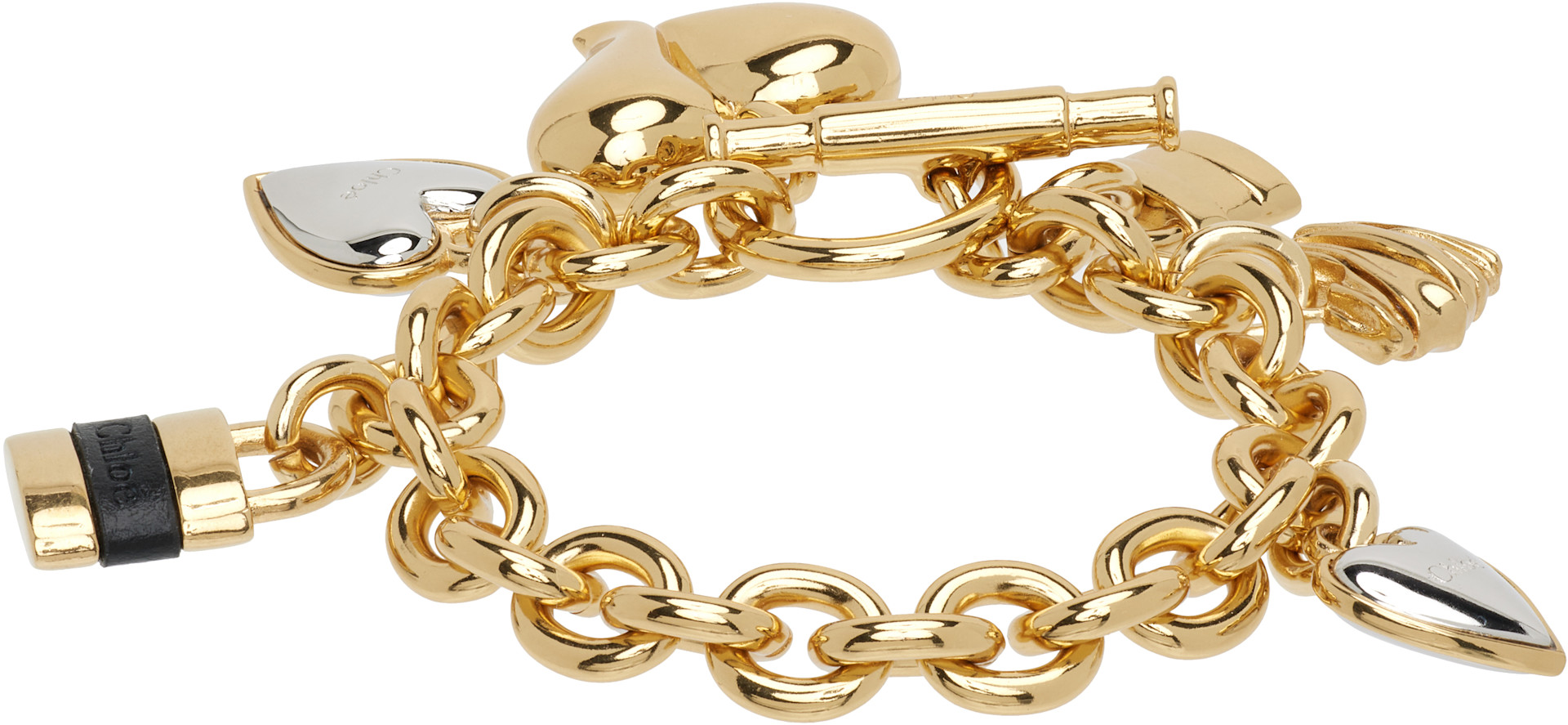 Chloé - Bracelet Paddington à breloques à logo
