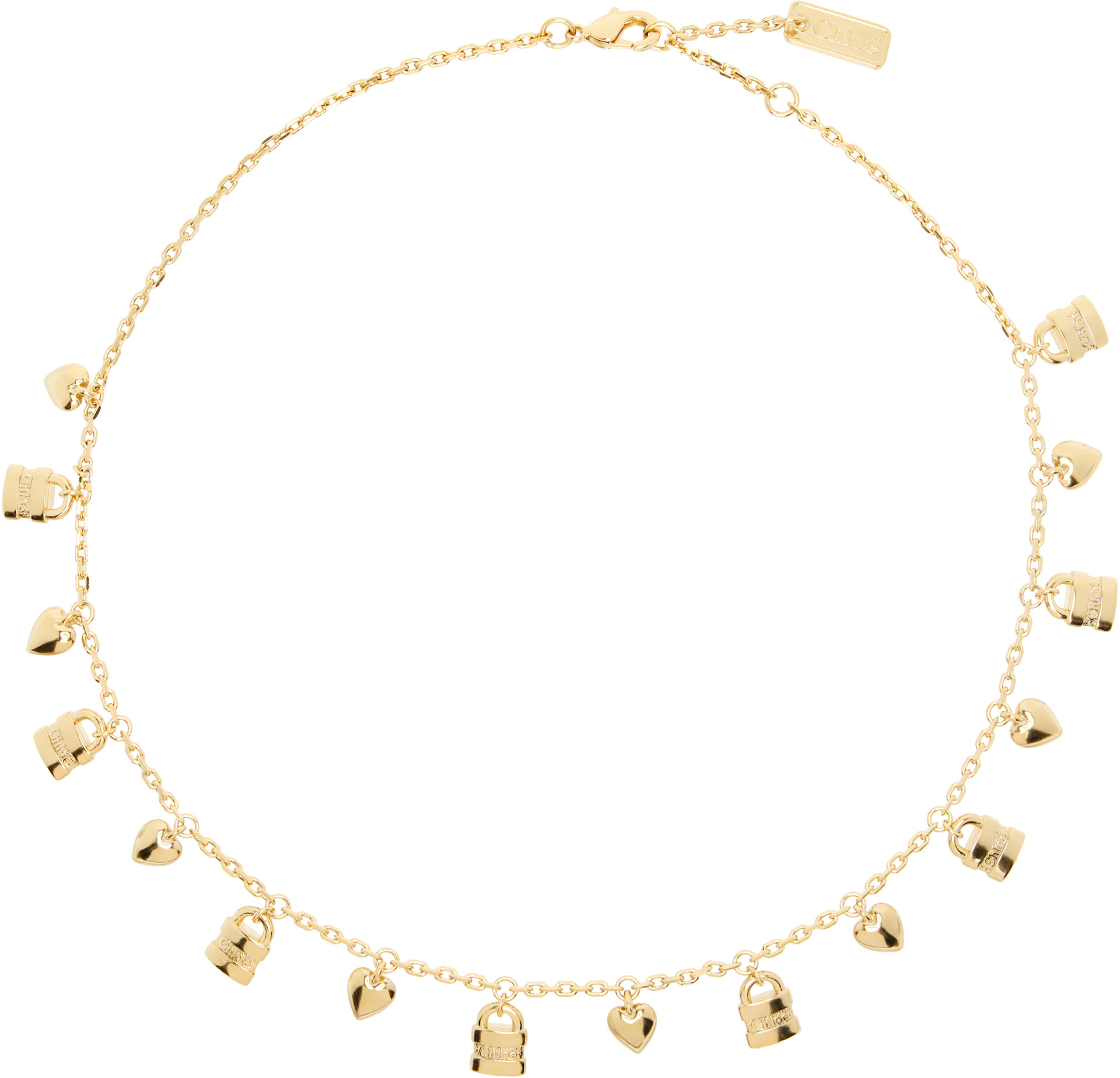 Chloé - Collier à breloques à logo