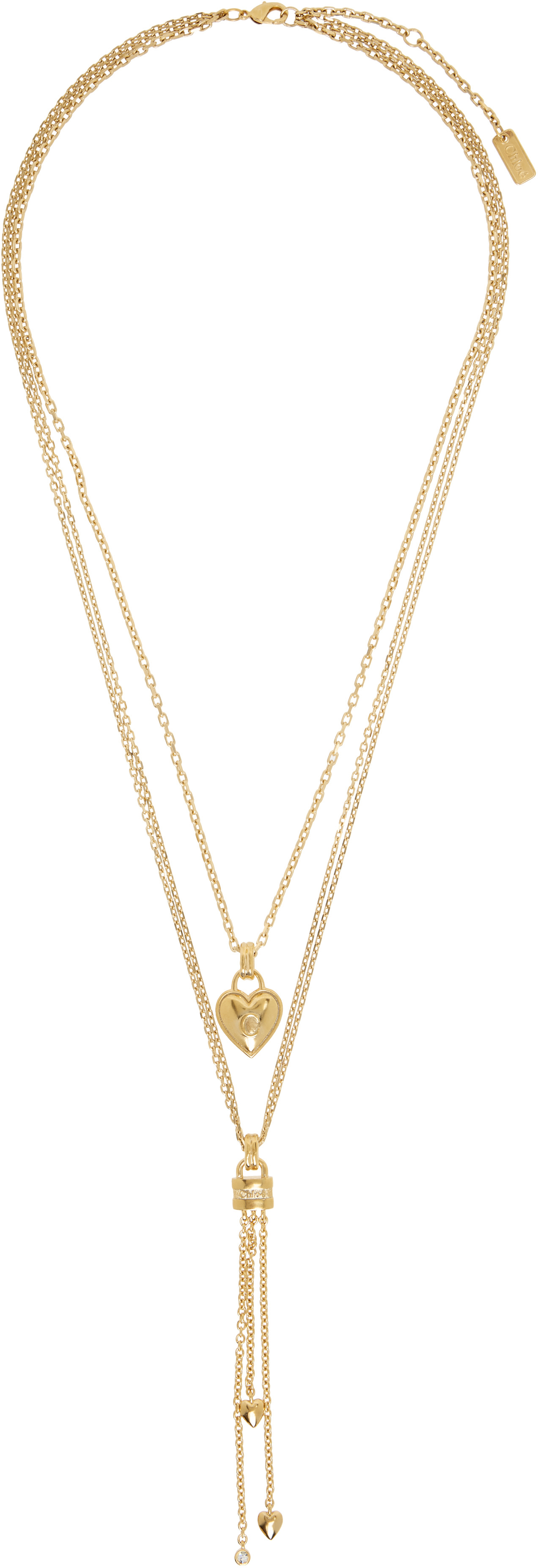Chloé - Collier à breloques à logo