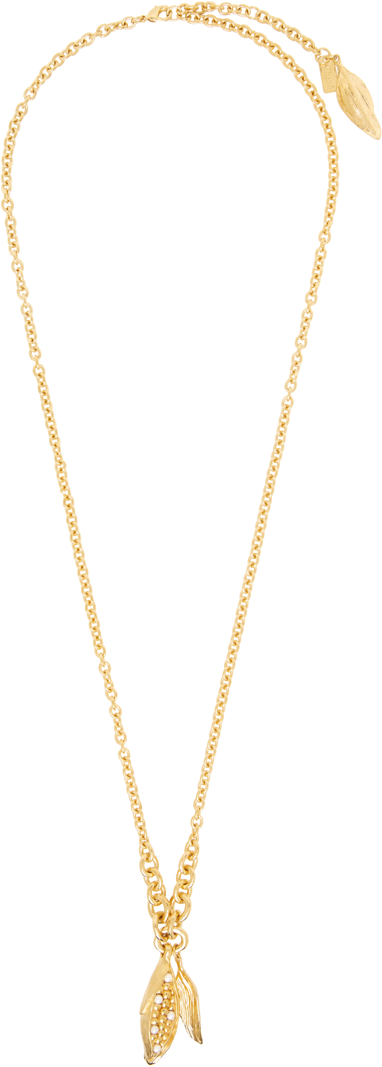 Chloé - Collier à pendentif d'épi de maïs