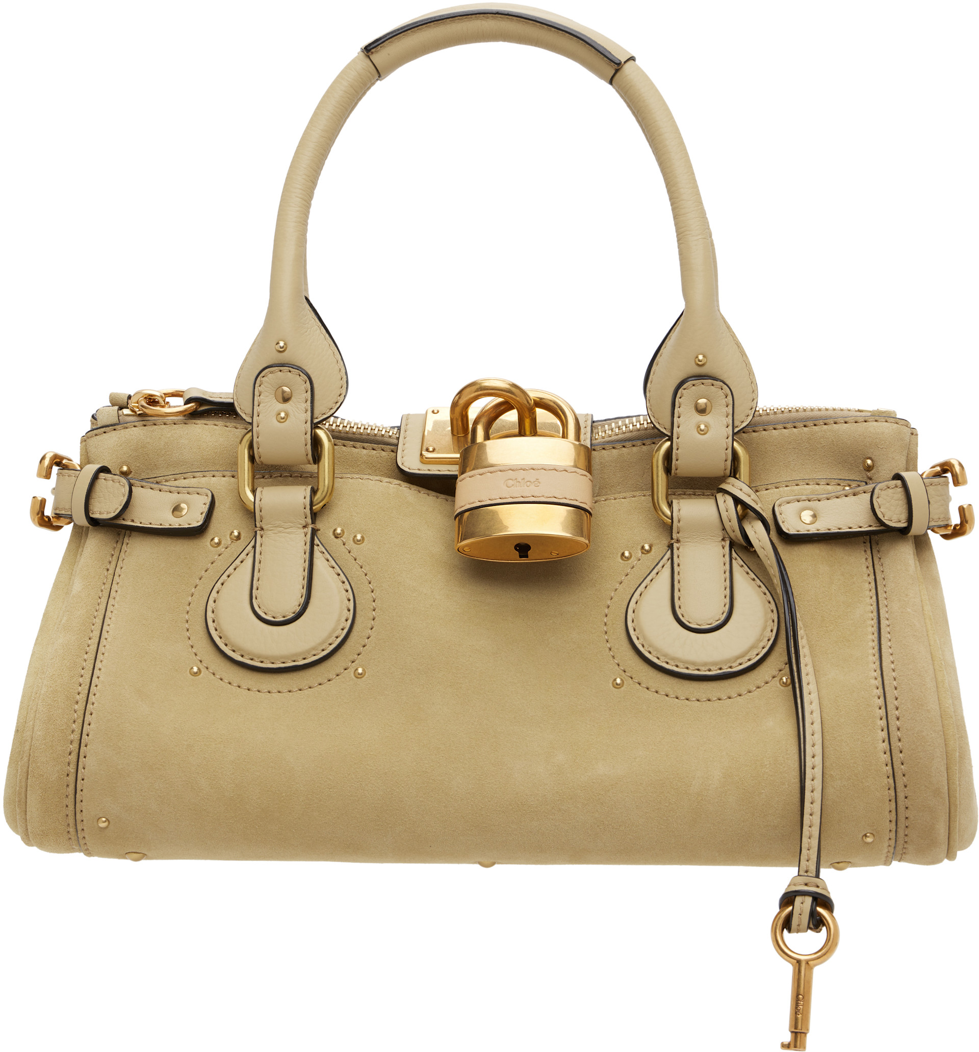 Chloé - Beige Paddington Suede Bag