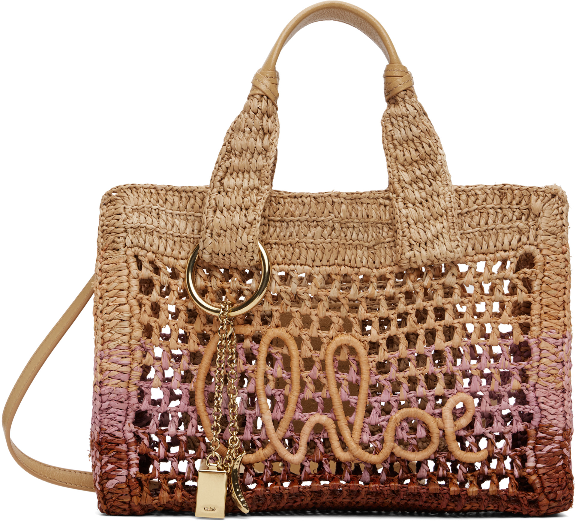 Chloé - Petit cabas horizontal brun clair - Summer Banana