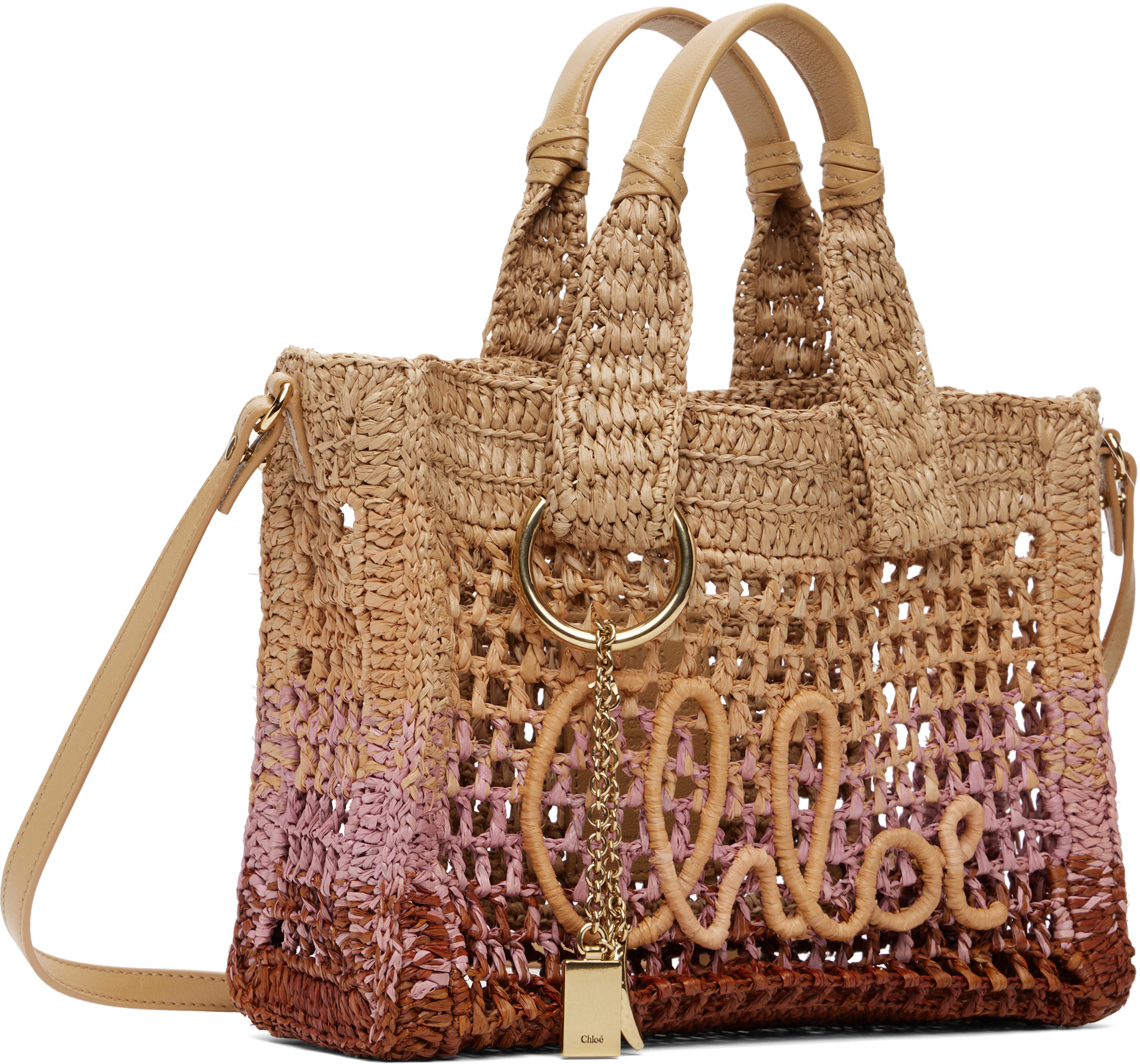 Chloé - Petit cabas horizontal brun clair - Summer Banana