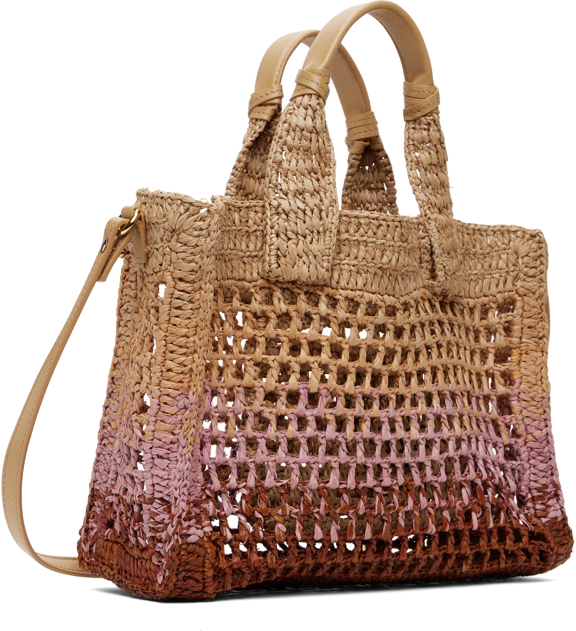 Chloé - Petit cabas horizontal brun clair - Summer Banana