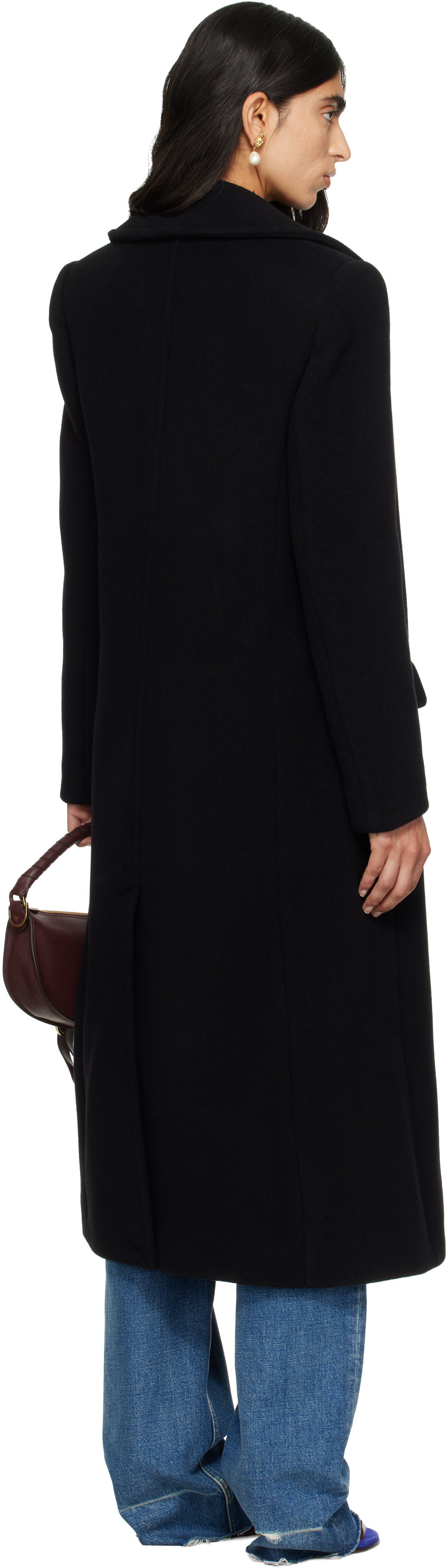 Chloé - Black Long Double-Breasted Coat