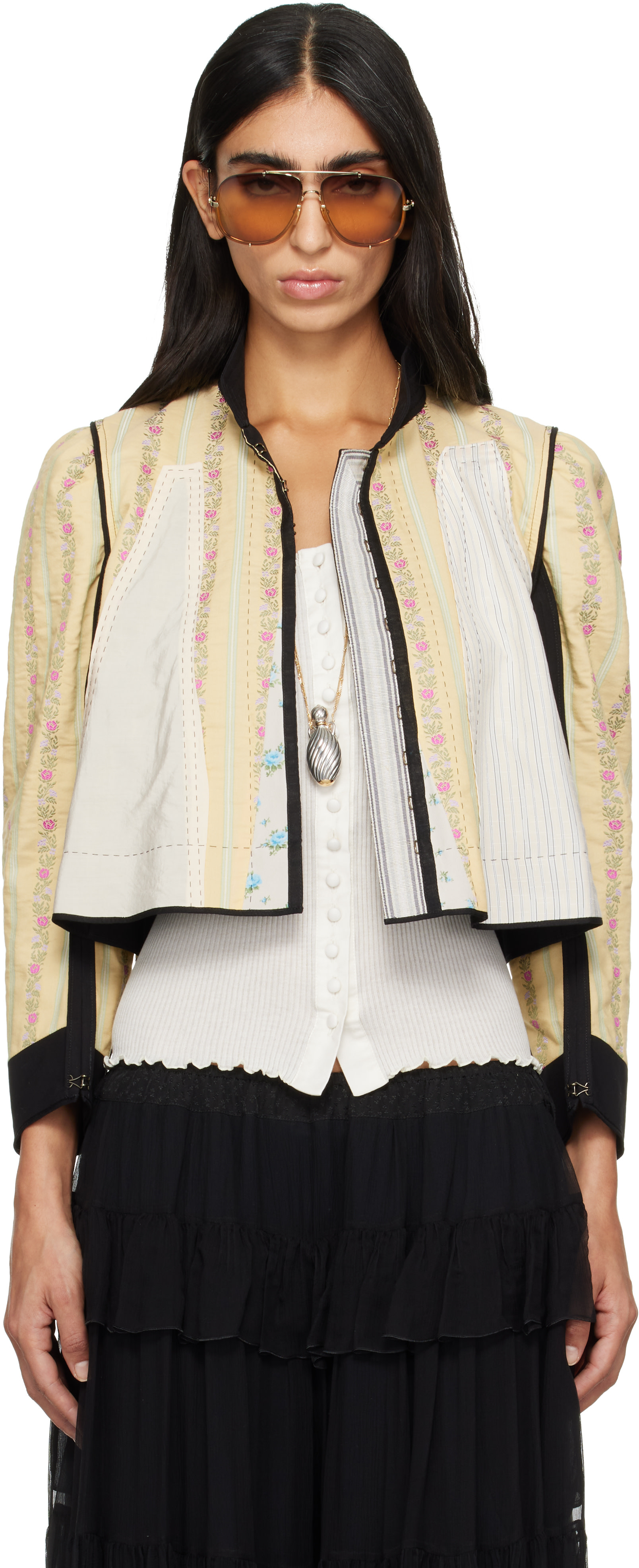 Chloé - Yellow Soft Jacquard Jacket