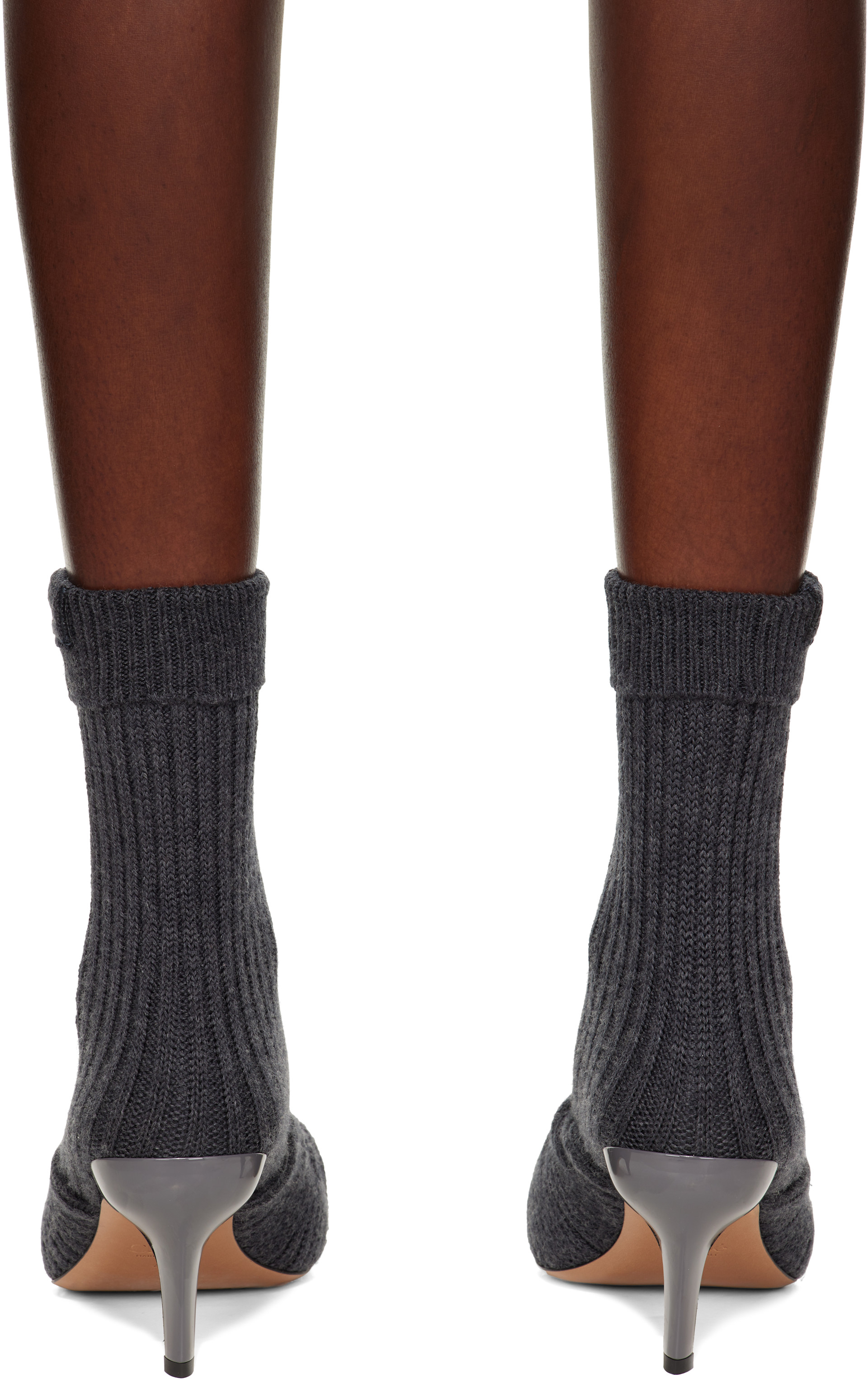 Chloé - Bottines à talon Suzie grises