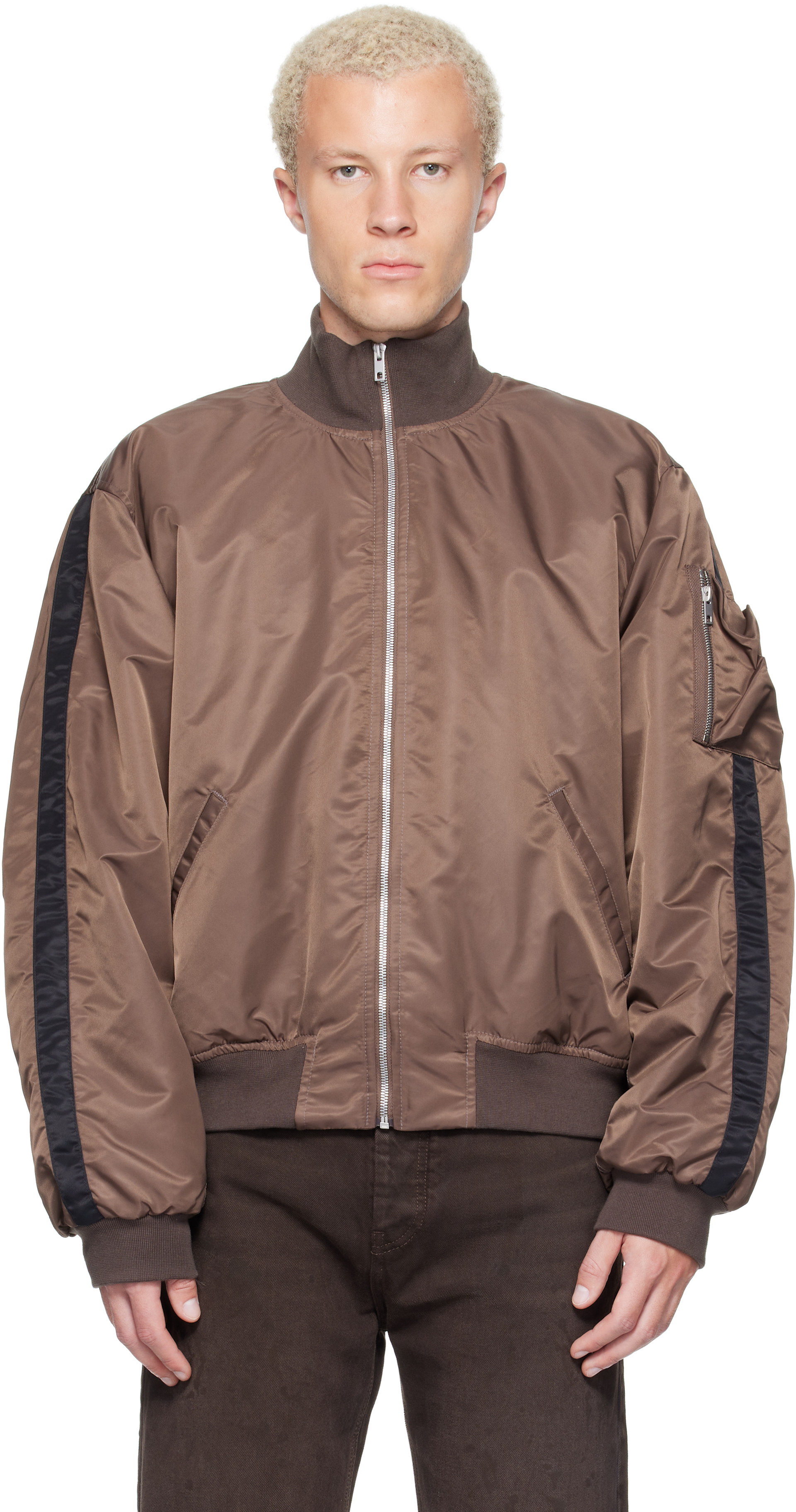 ALEXANDER DIGENOVA - Brown RL Bomber Jacket