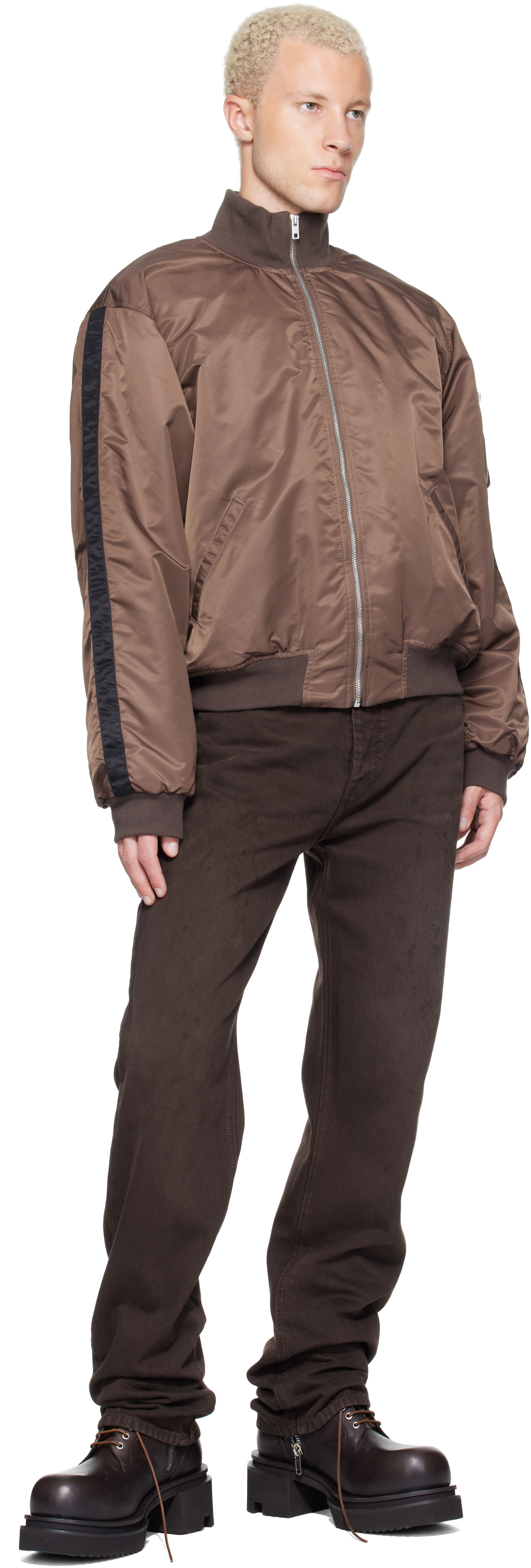 ALEXANDER DIGENOVA - Brown RL Bomber Jacket