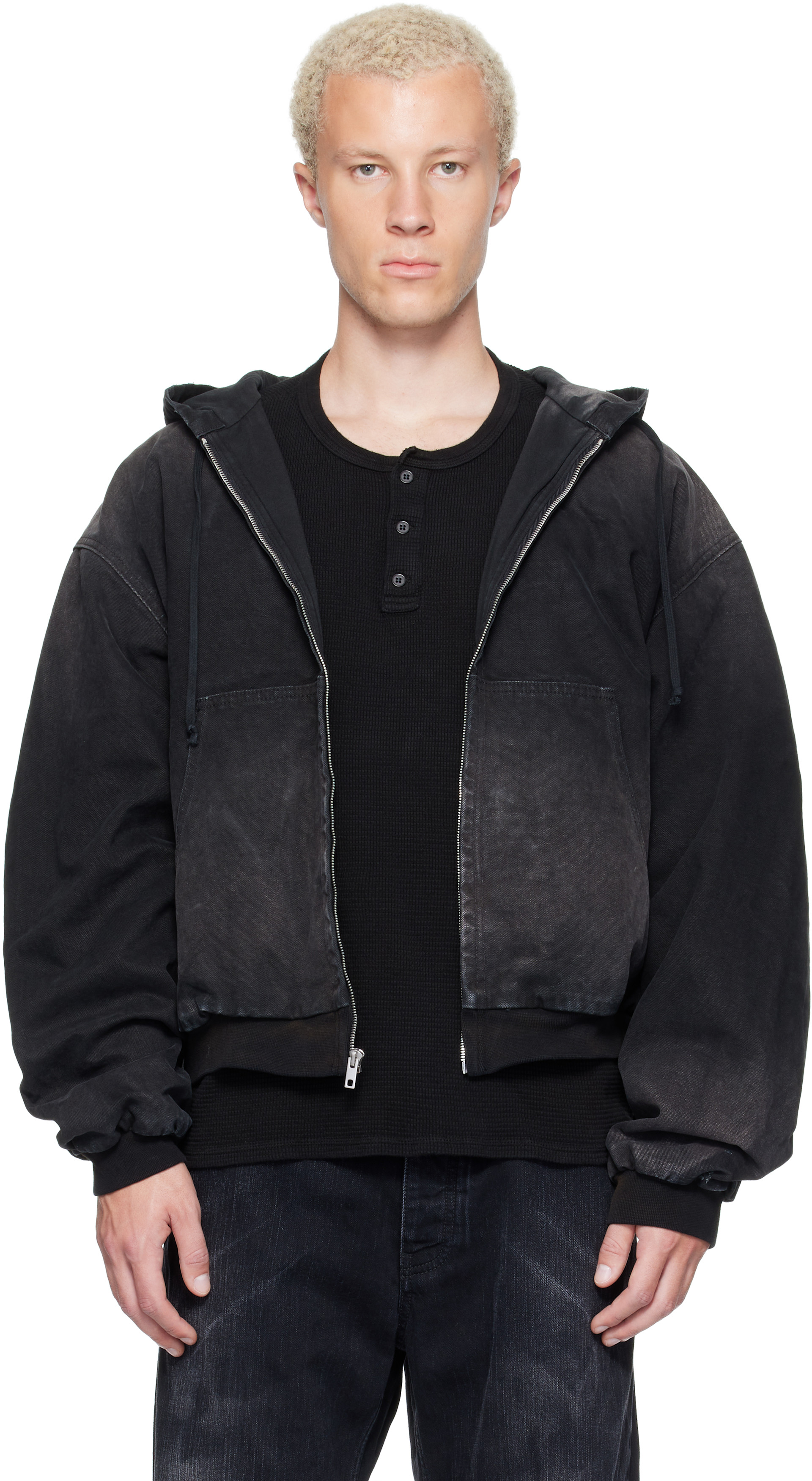 ALEXANDER DIGENOVA - Black Underground Canvas Jacket