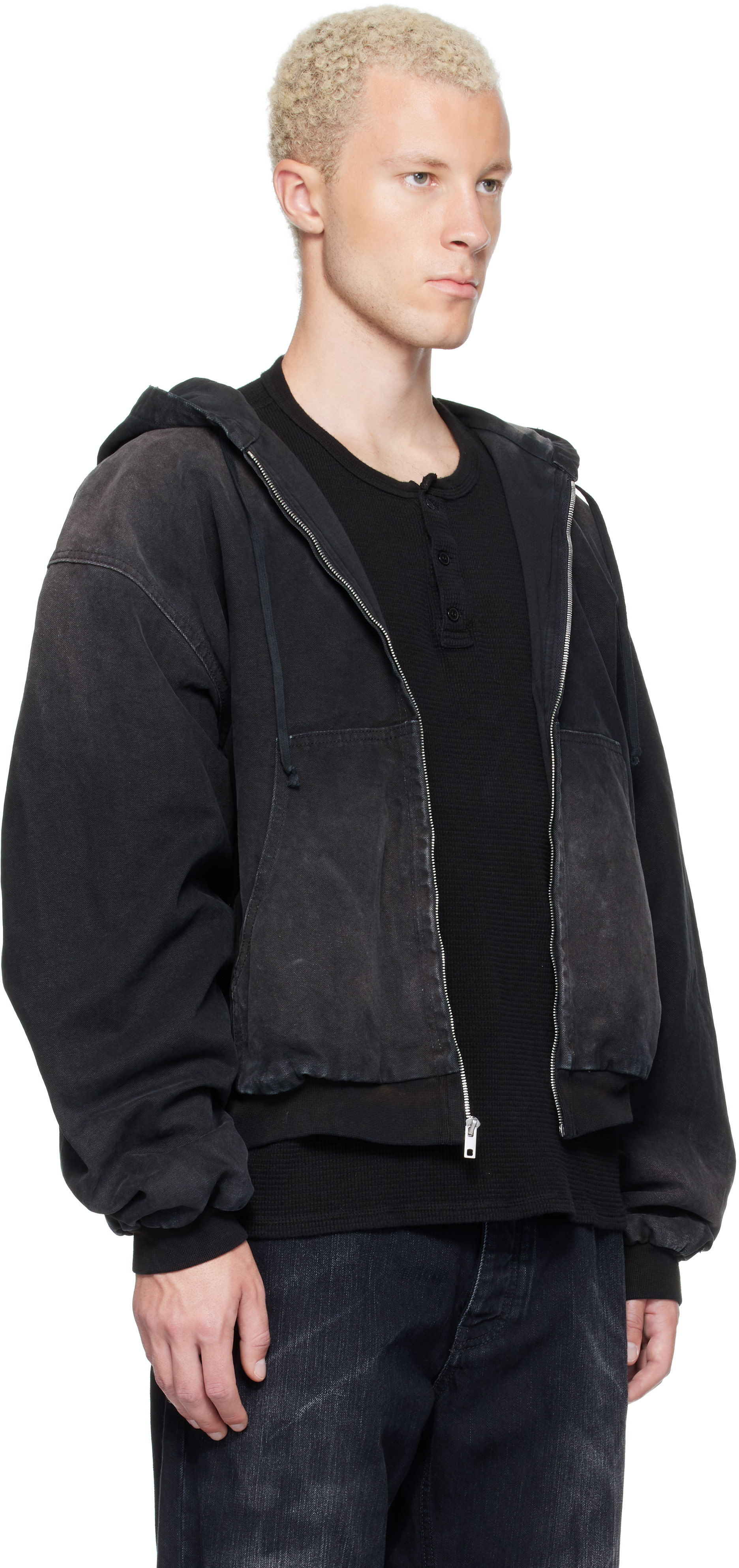 ALEXANDER DIGENOVA - Black Underground Canvas Jacket