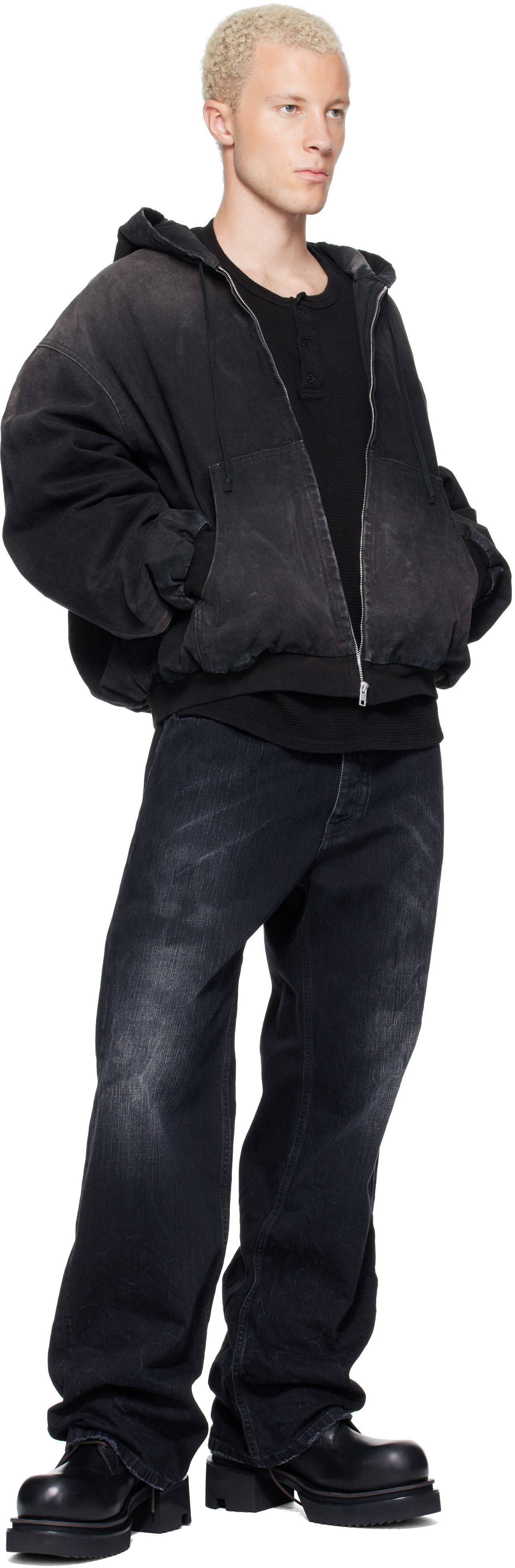 ALEXANDER DIGENOVA - Black Underground Canvas Jacket