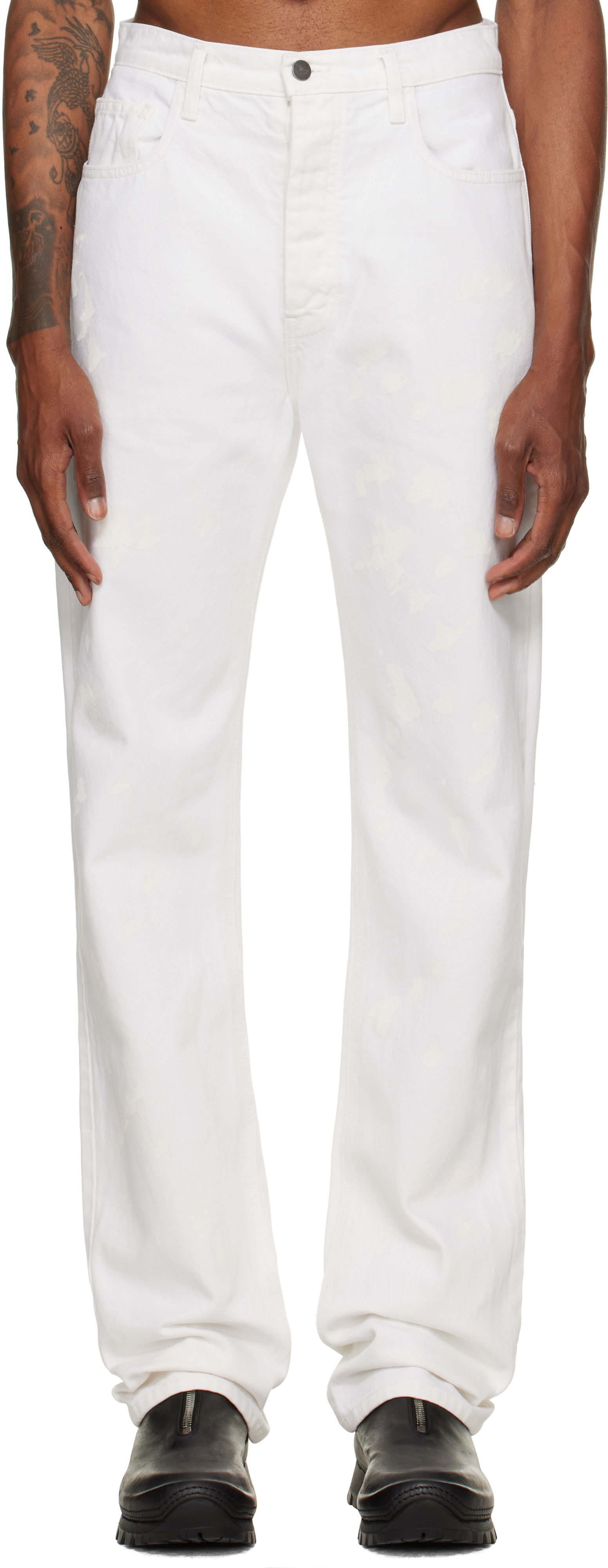 ALEXANDER DIGENOVA - White Painter Jeans