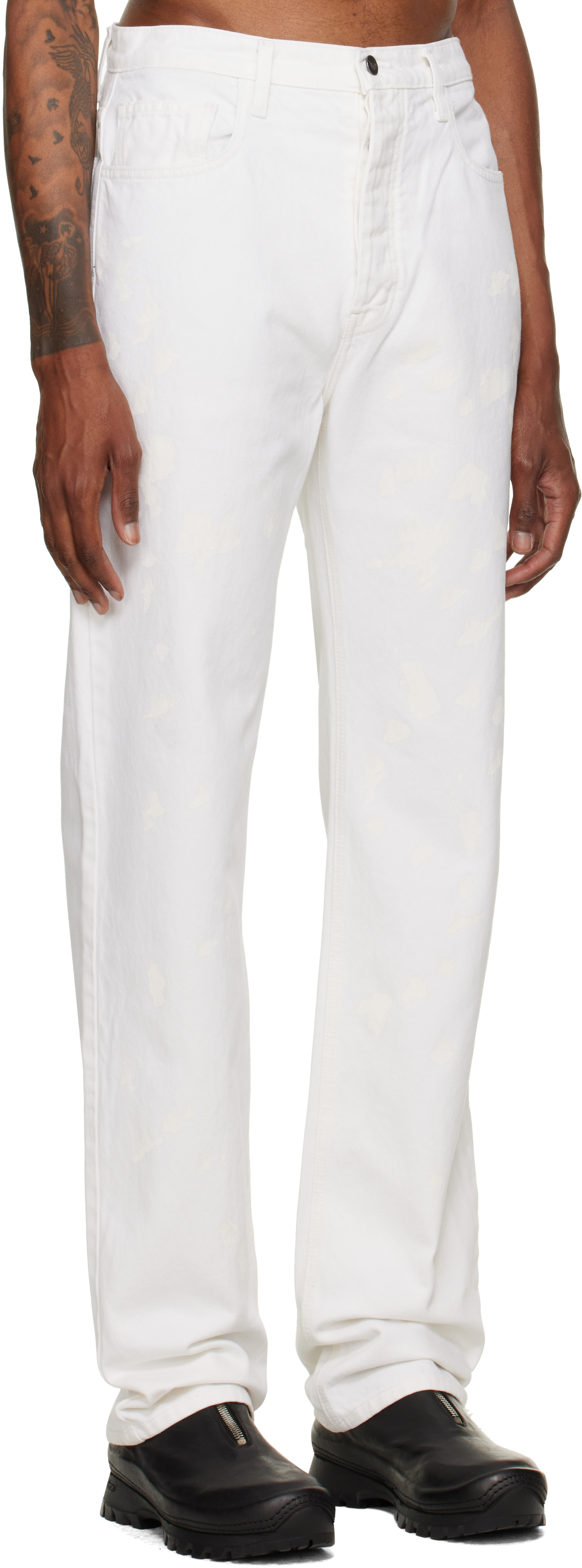 ALEXANDER DIGENOVA - White Painter Jeans