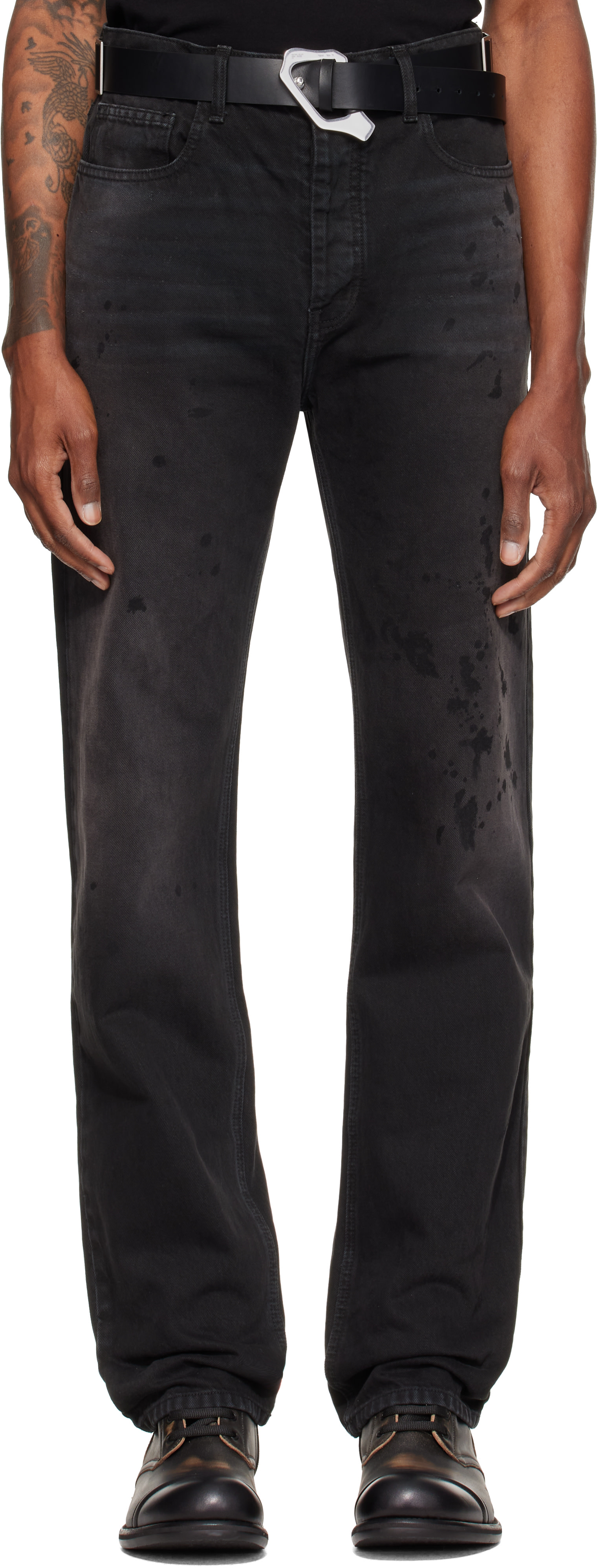 ALEXANDER DIGENOVA - Black Underground Painter Jeans