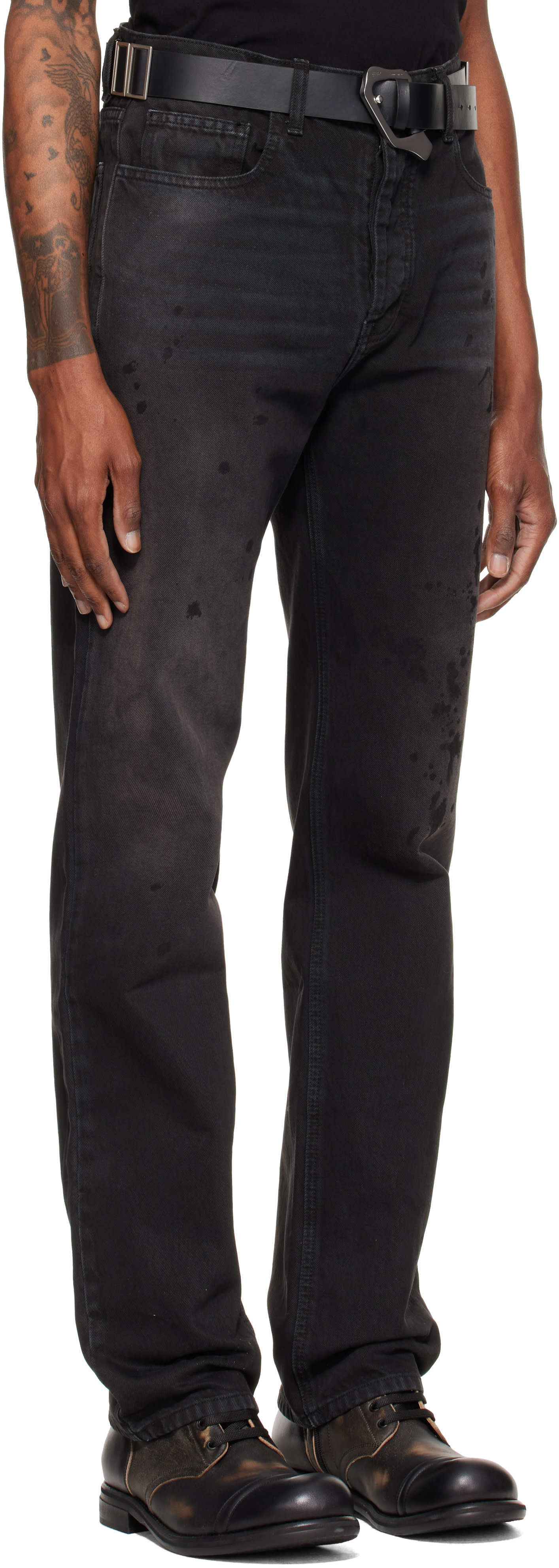 ALEXANDER DIGENOVA - Black Underground Painter Jeans
