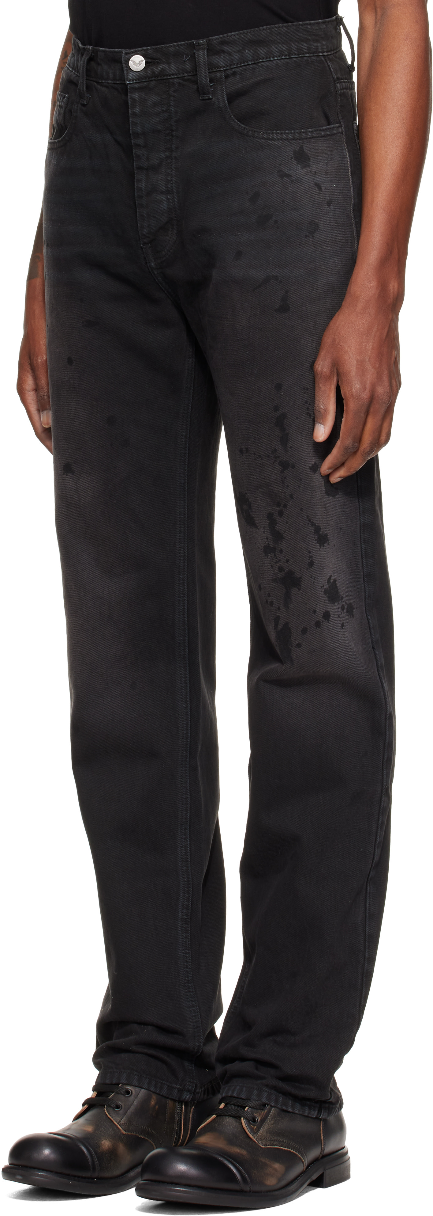 ALEXANDER DIGENOVA - Black Underground Painter Jeans