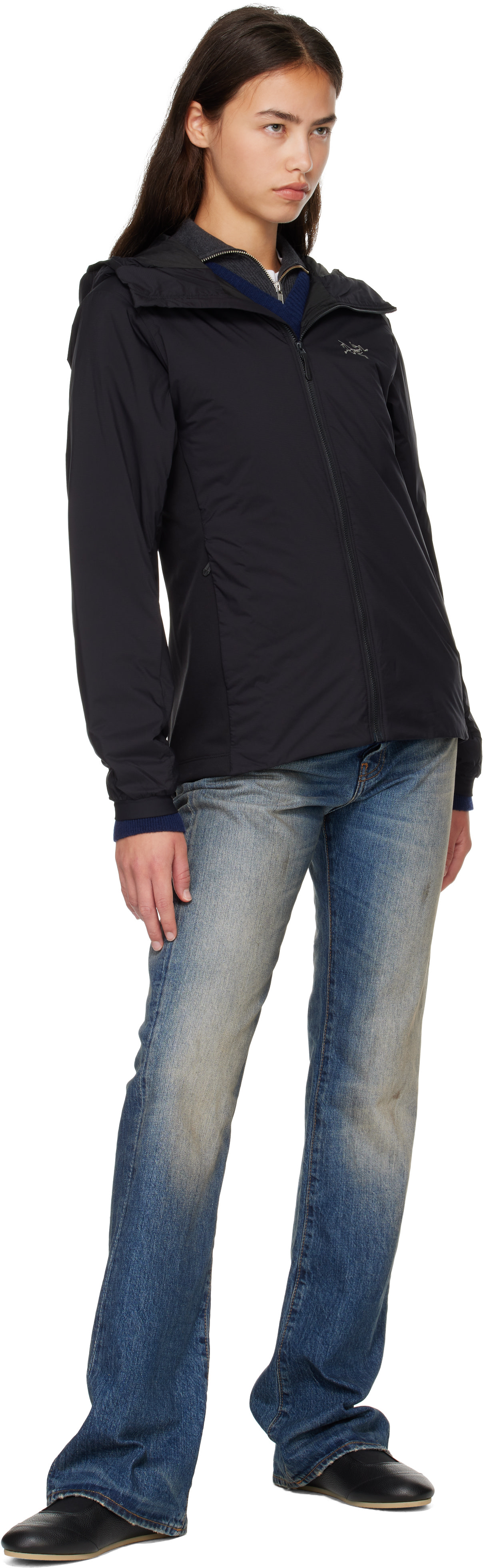 Arc'teryx - Blouson Atom noir à capuche