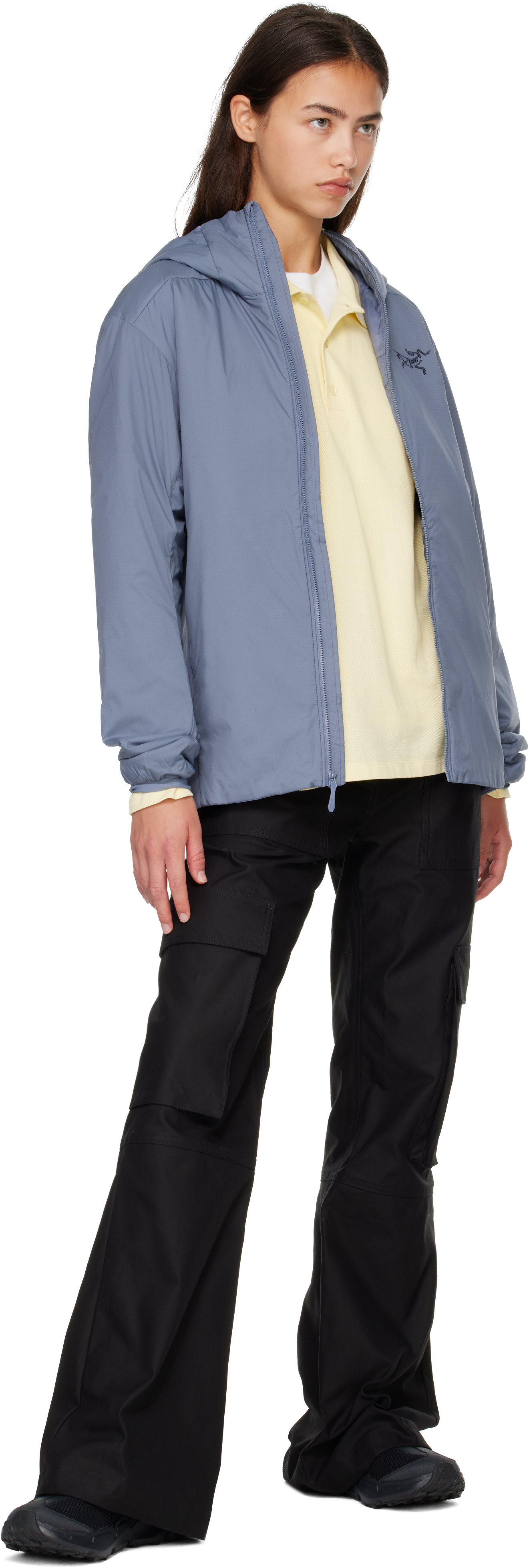 Arc'teryx - Blouson Atom bleu à capuche
