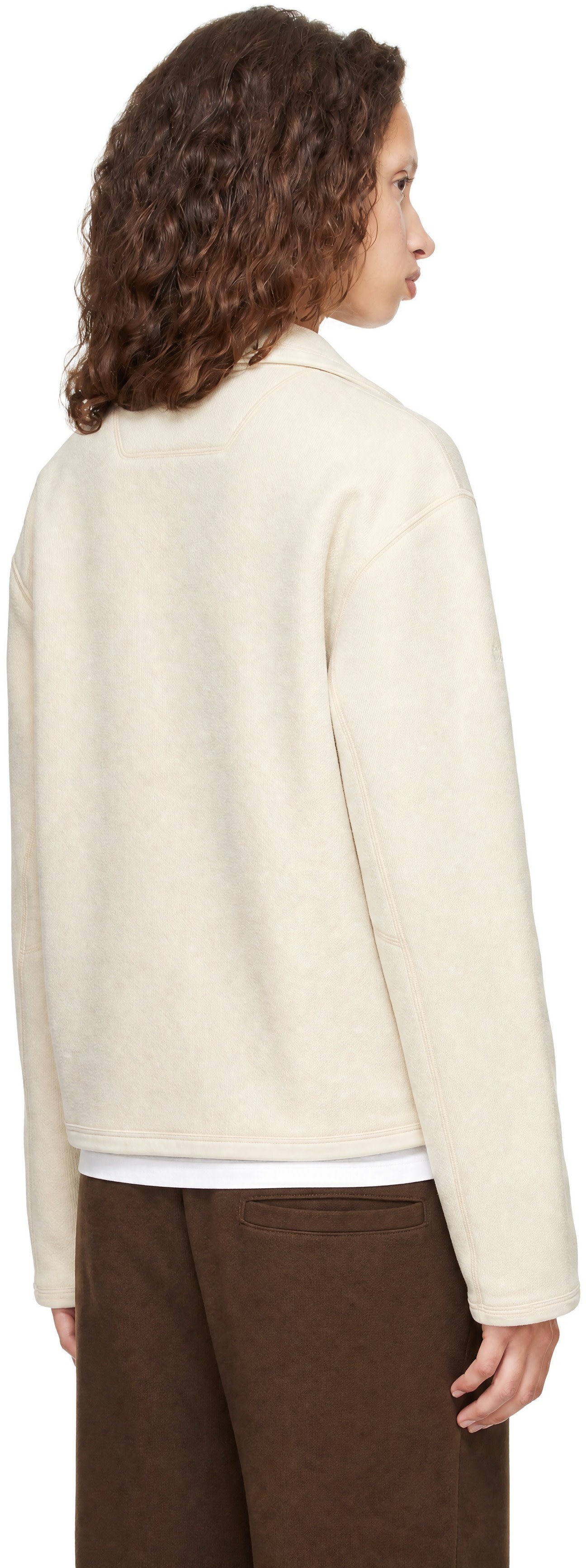 Arc'teryx - Pull molletonné Covert blanc cassé à demi-glissière