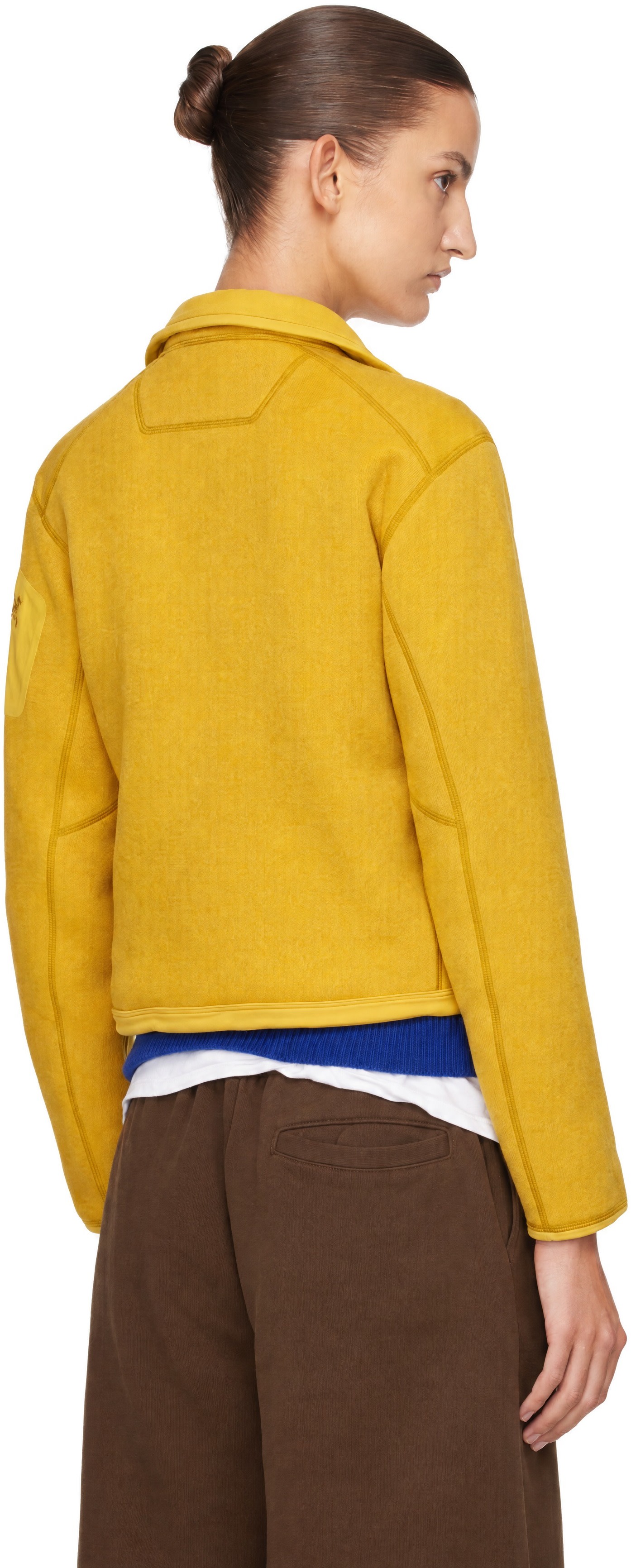 Arc'teryx - Pull Covert jaune à demi-glissière