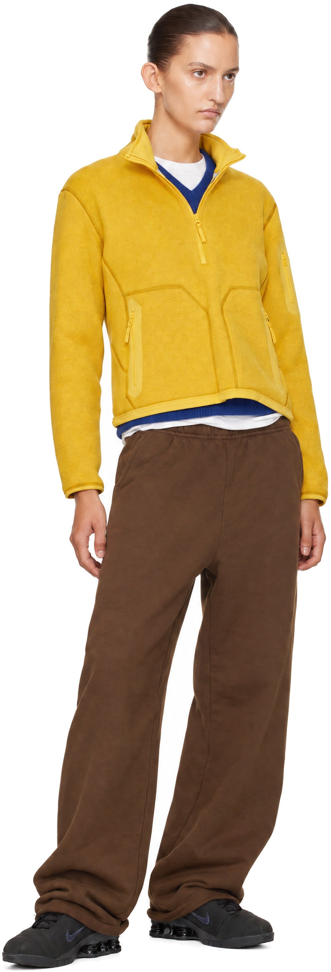 Arc'teryx - Pull Covert jaune à demi-glissière