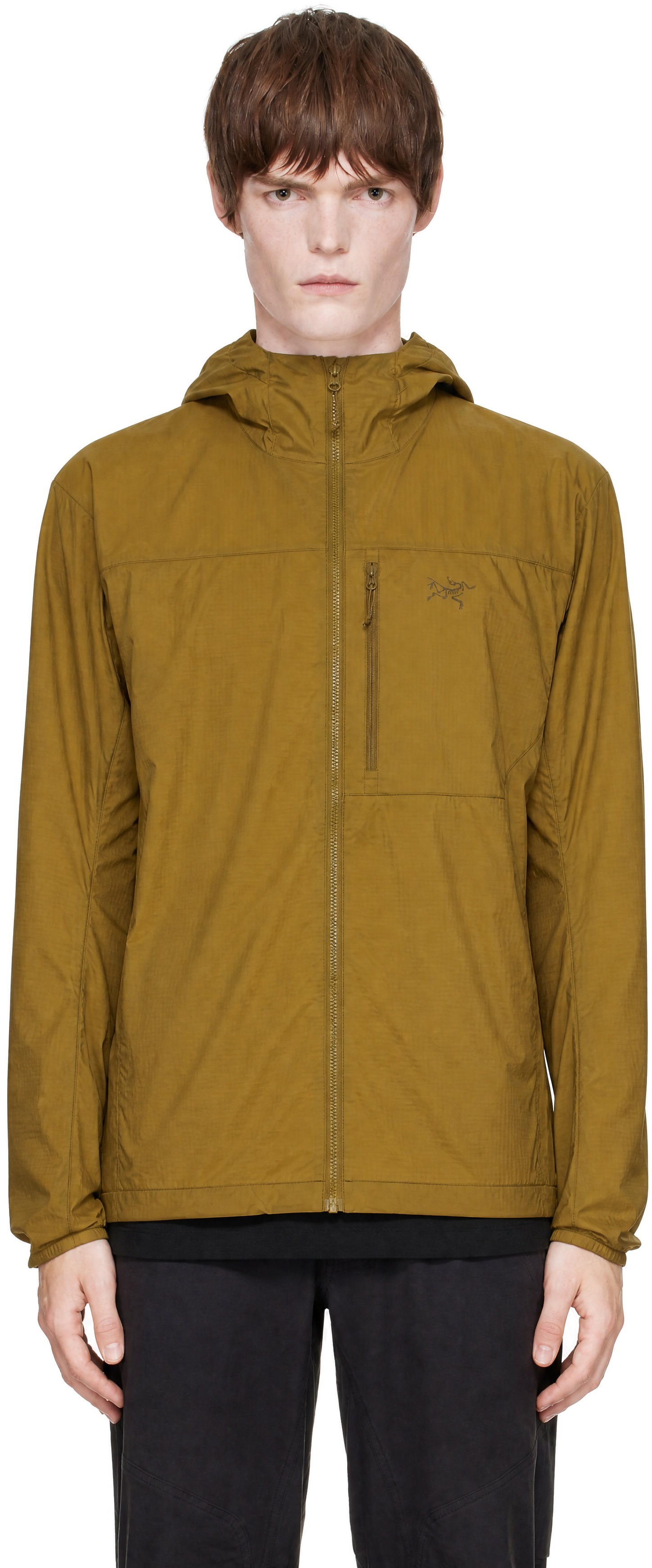 Arc'teryx - Blouson Squamish kaki à capuche