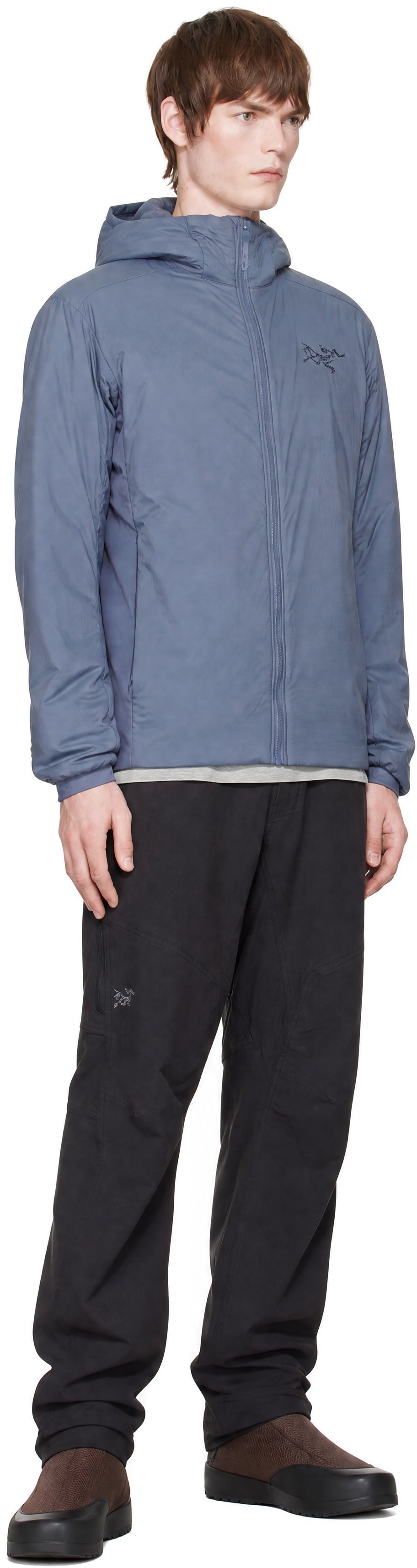 Arc'teryx - Blouson Atom gris à capuche