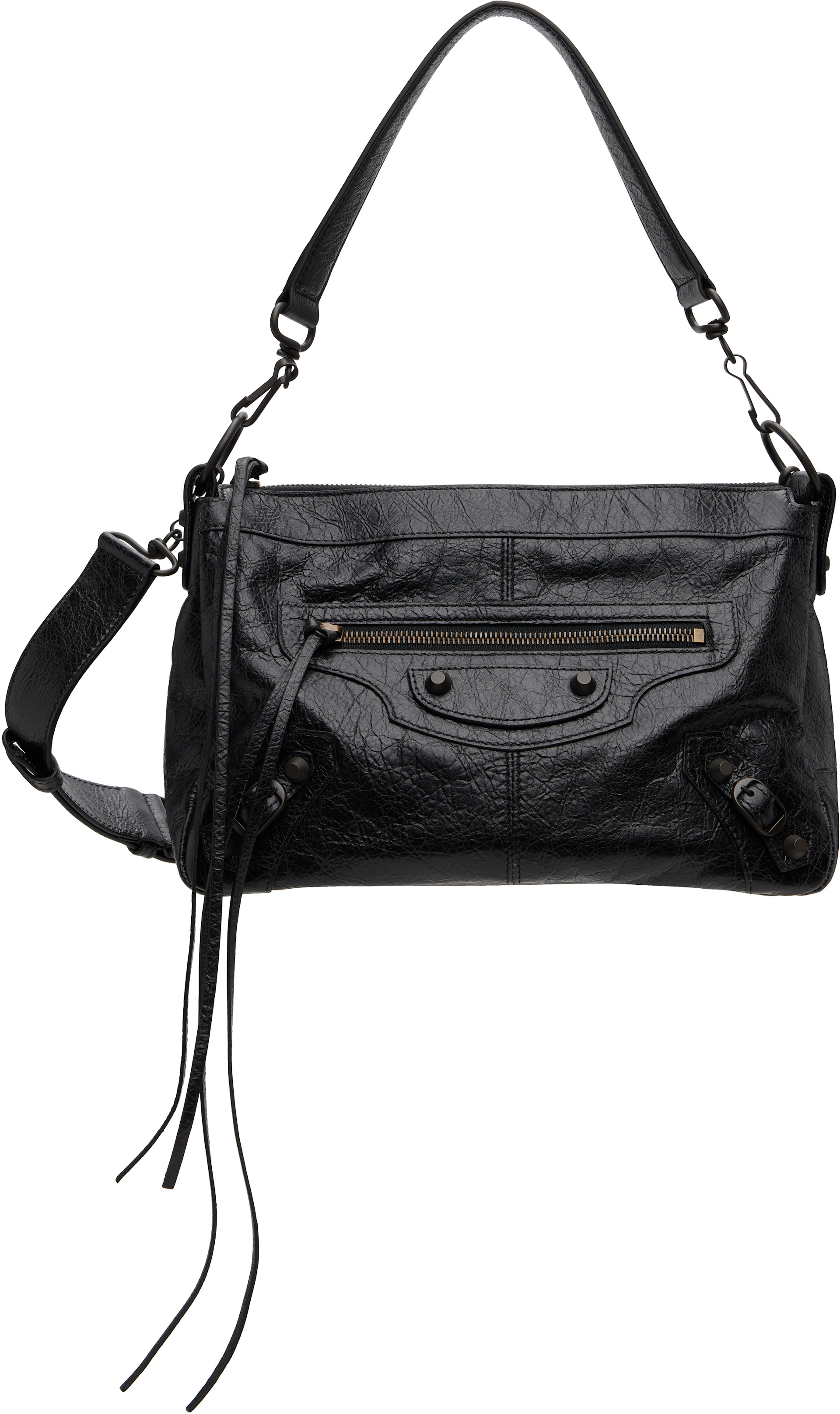 Balenciaga: Black 'Le City Moto' Bag | SSENSE