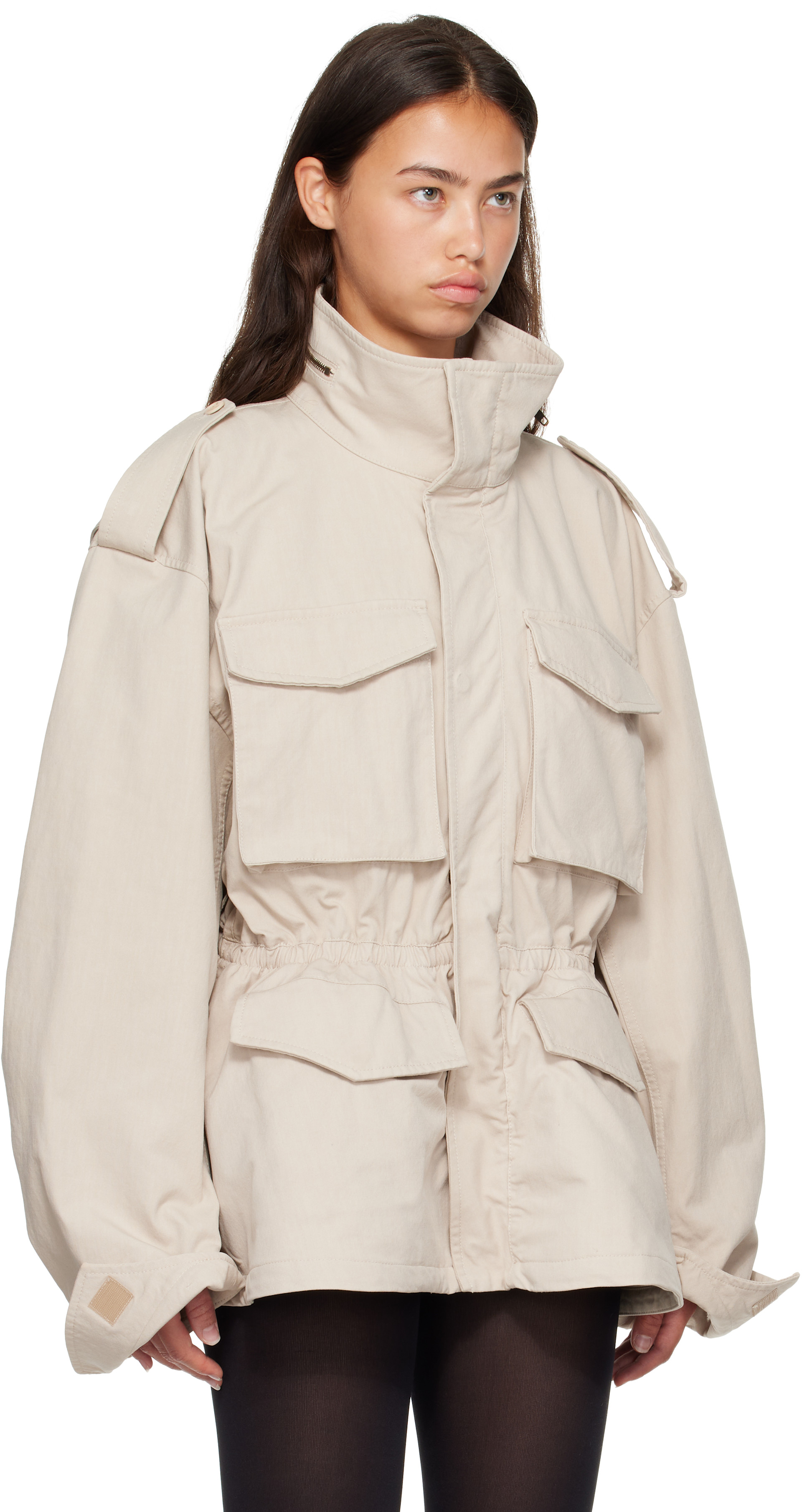 Balenciaga - Parka Hourglass beige