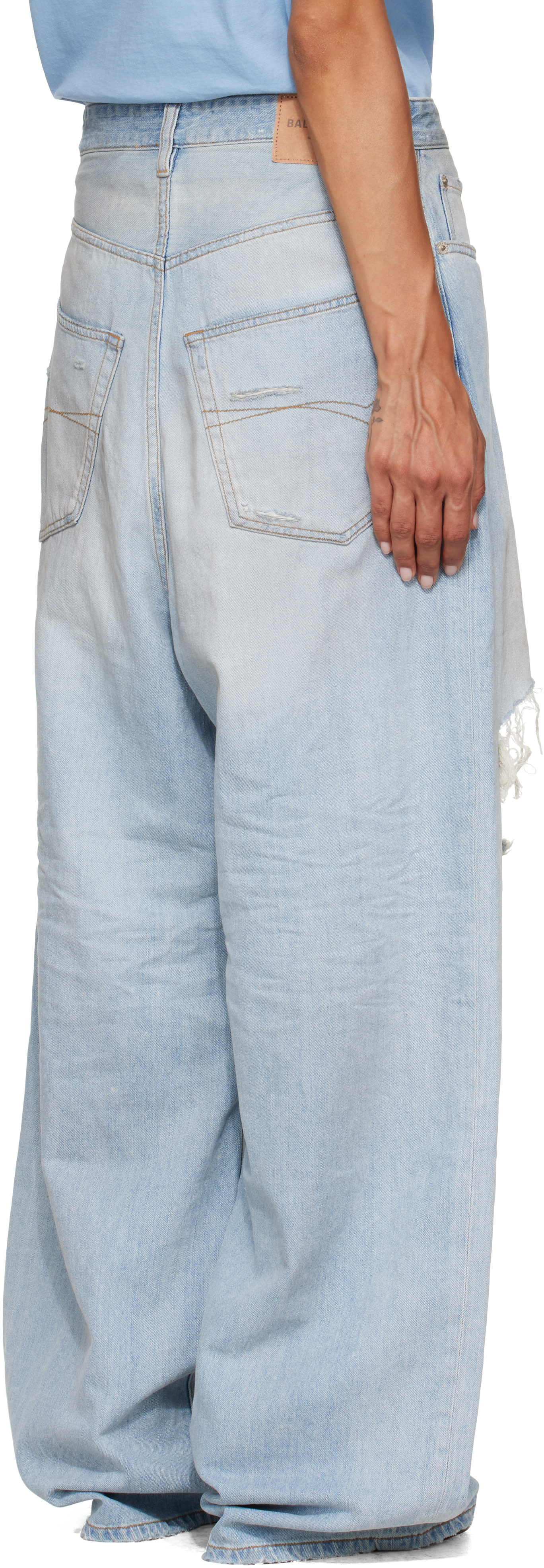 Balenciaga - Jean ample bleu