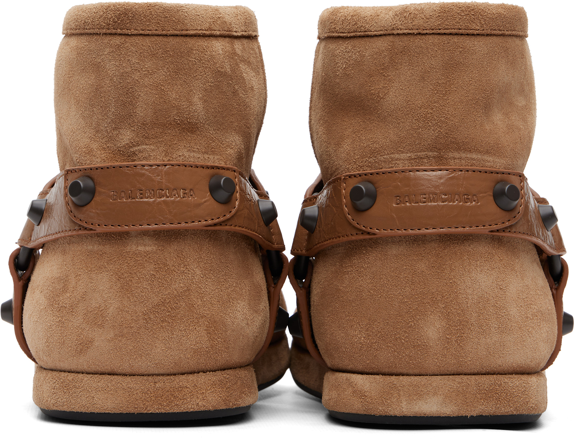 Balenciaga: Tan Alaska Soft Boots | SSENSE