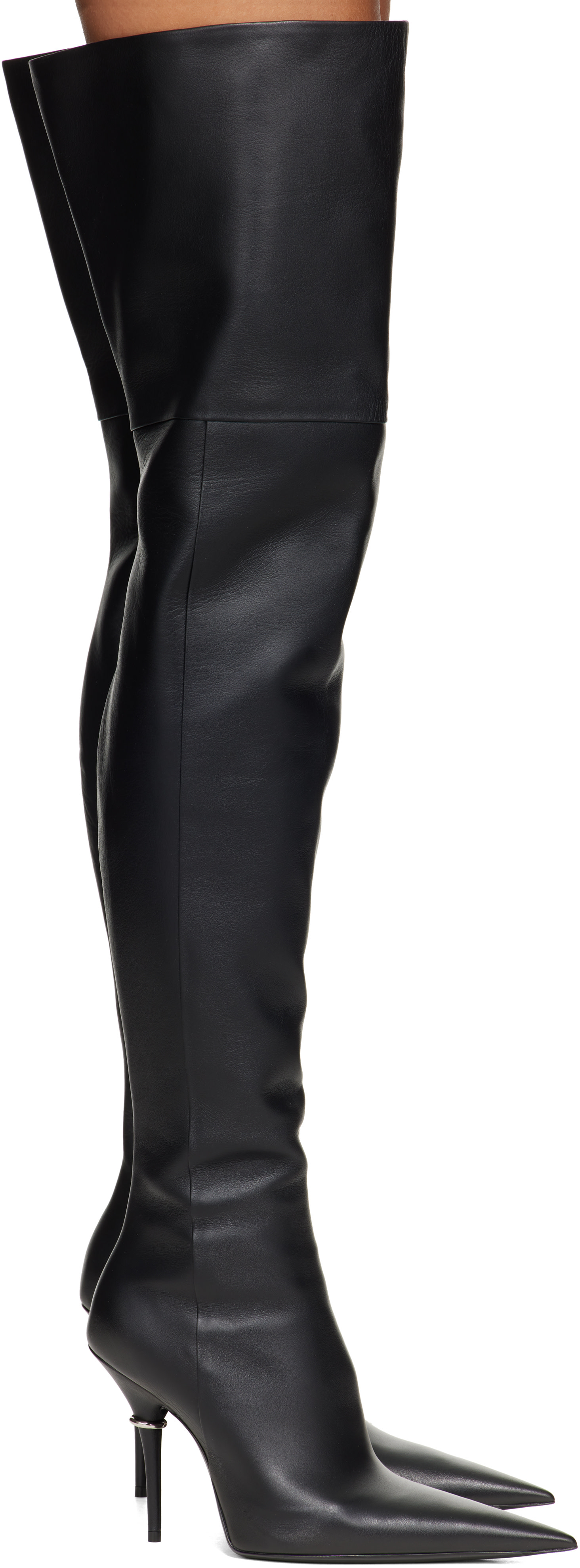Balenciaga: Black Avenue After Tall Boots | SSENSE