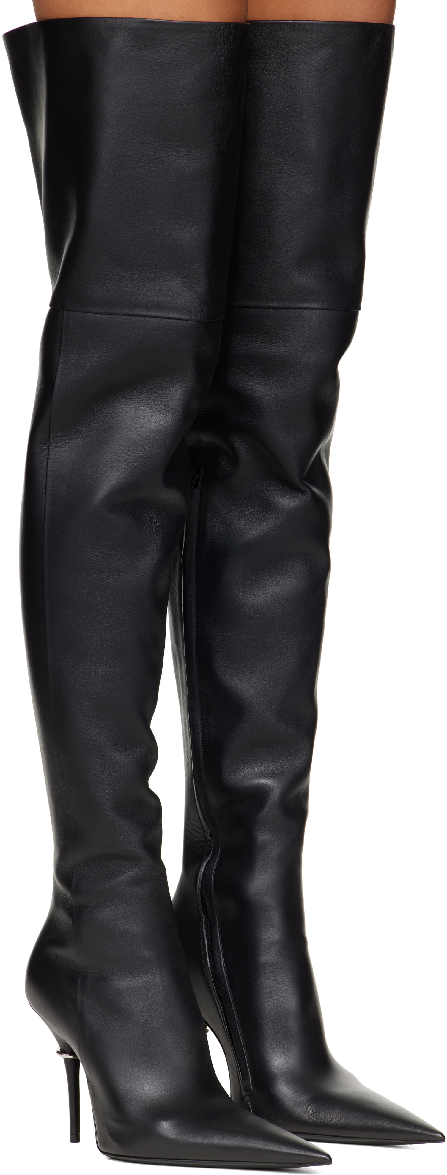 Balenciaga: Black Avenue After Tall Boots | SSENSE