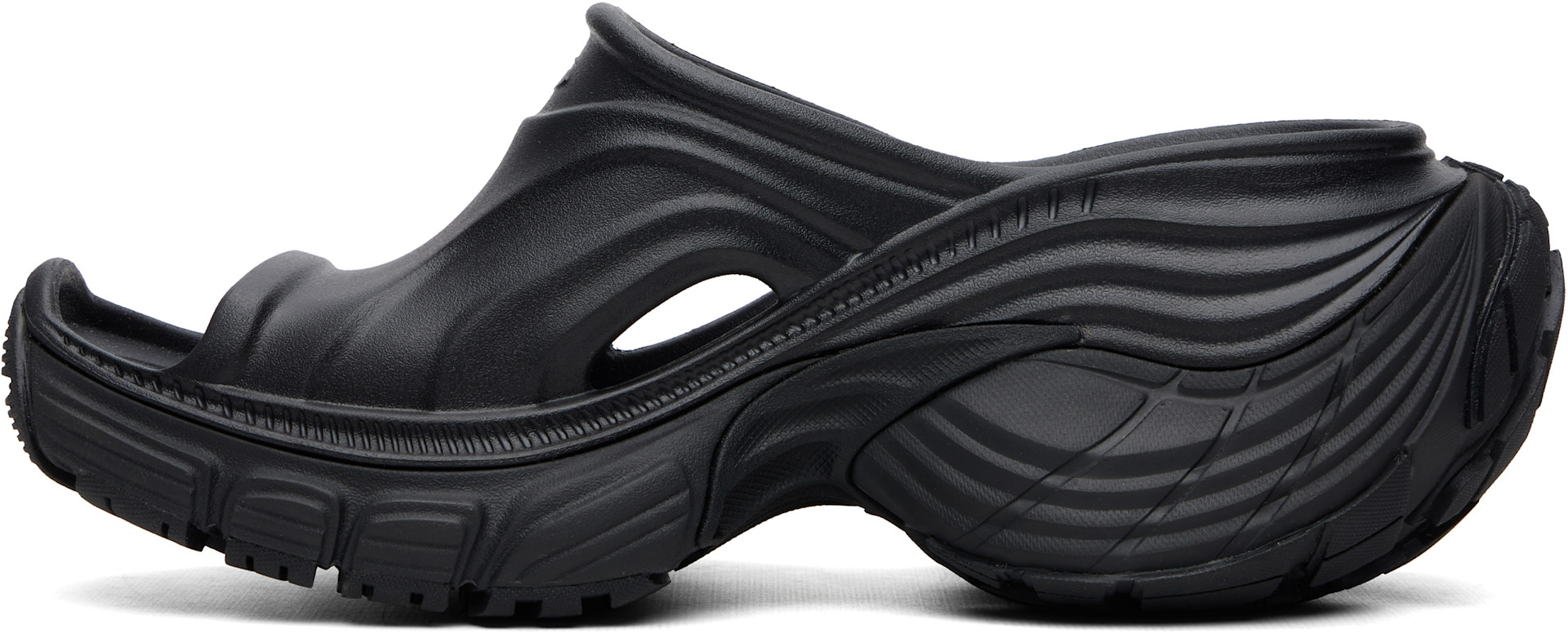 Balenciaga: Black 6XL Sandals | SSENSE