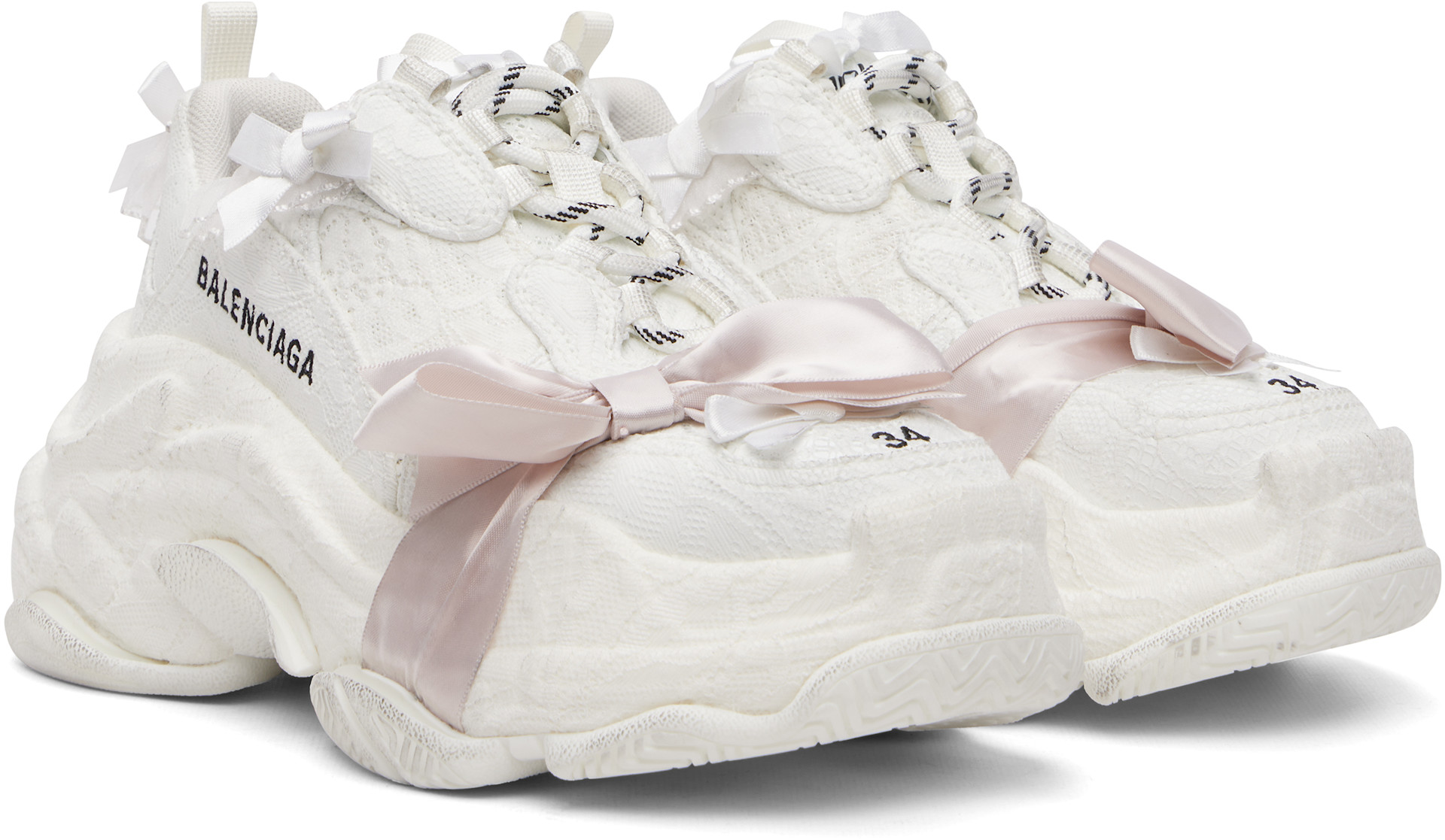 Balenciaga - Baskets Triple S blanches