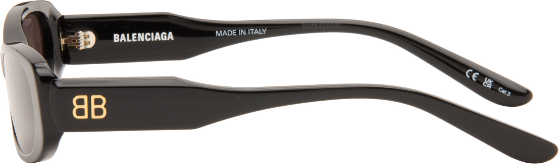 Balenciaga - Black Rectangular Sunglasses