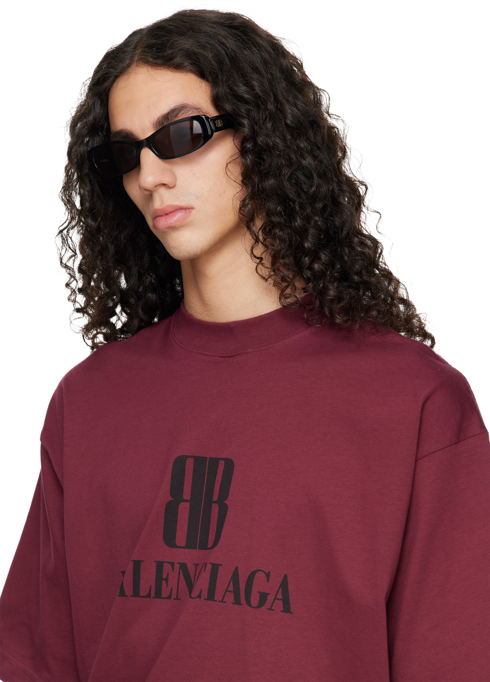 Balenciaga - Black Rectangular Sunglasses