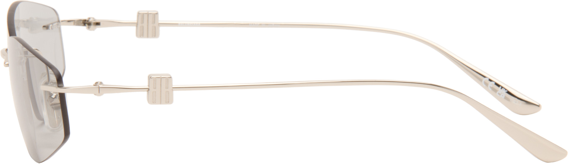 Balenciaga - Lunettes de soleil argentées