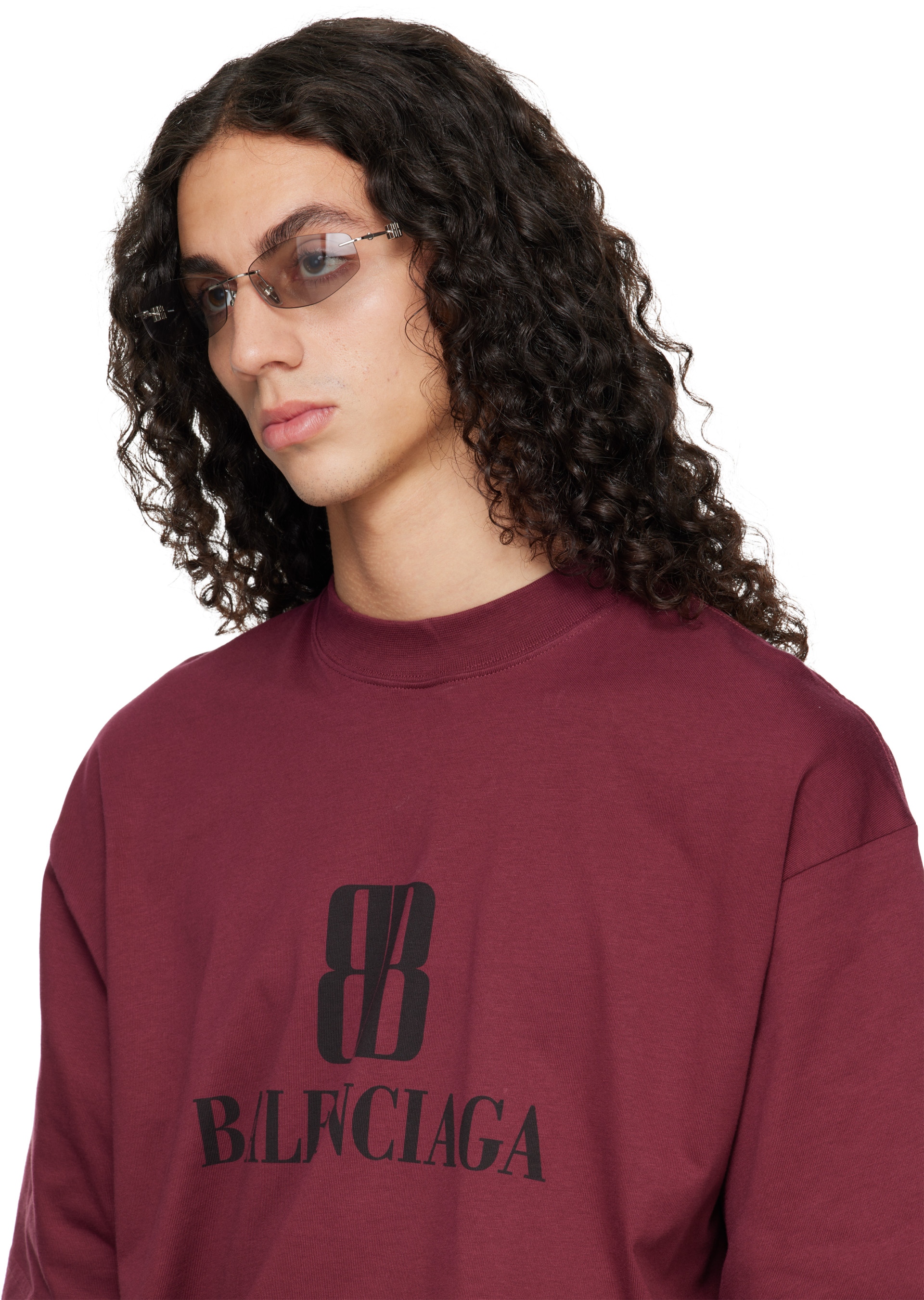 Balenciaga - Silver Nano D-Frame Sunglasses