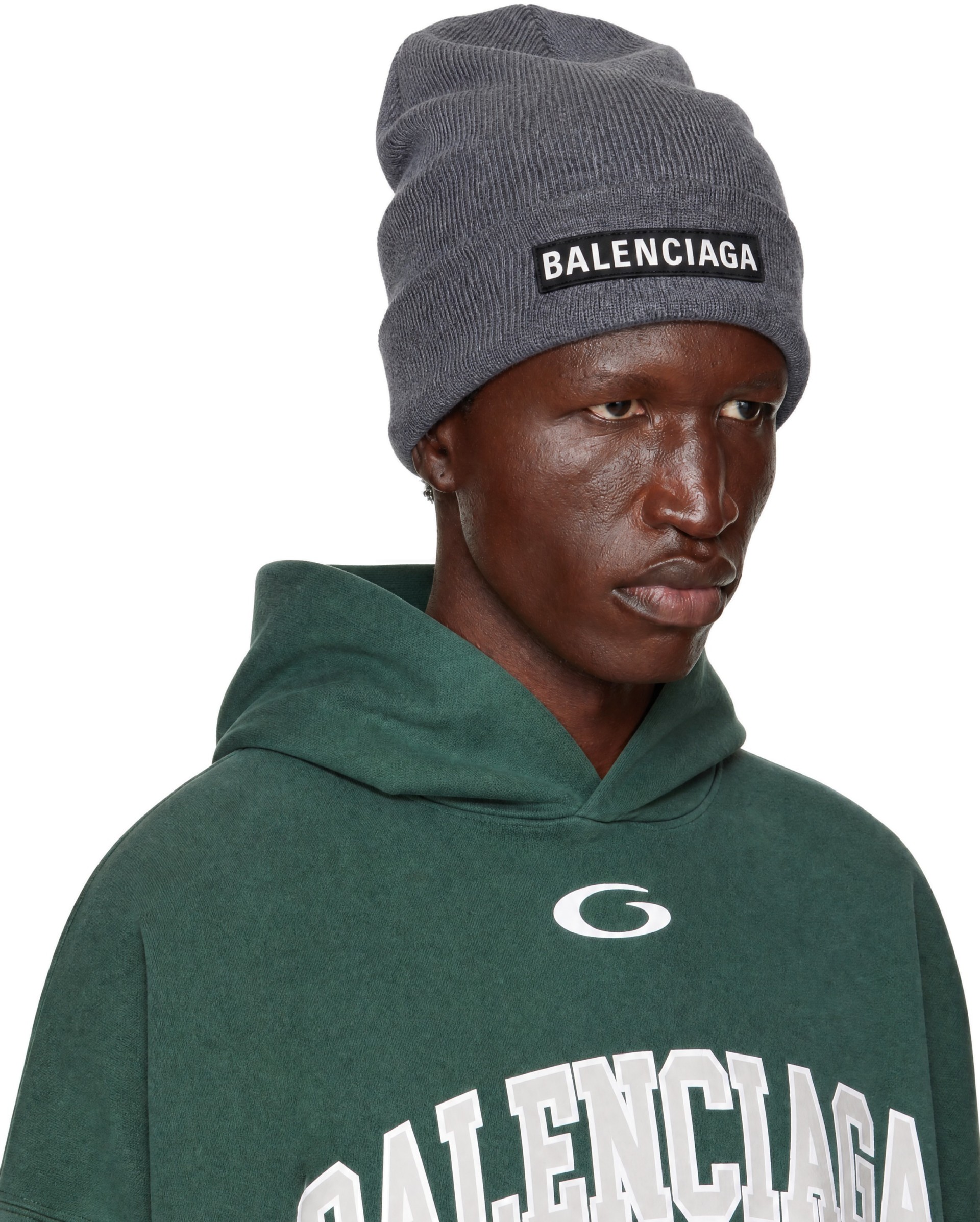 Balenciaga - Gray Patch Beanie