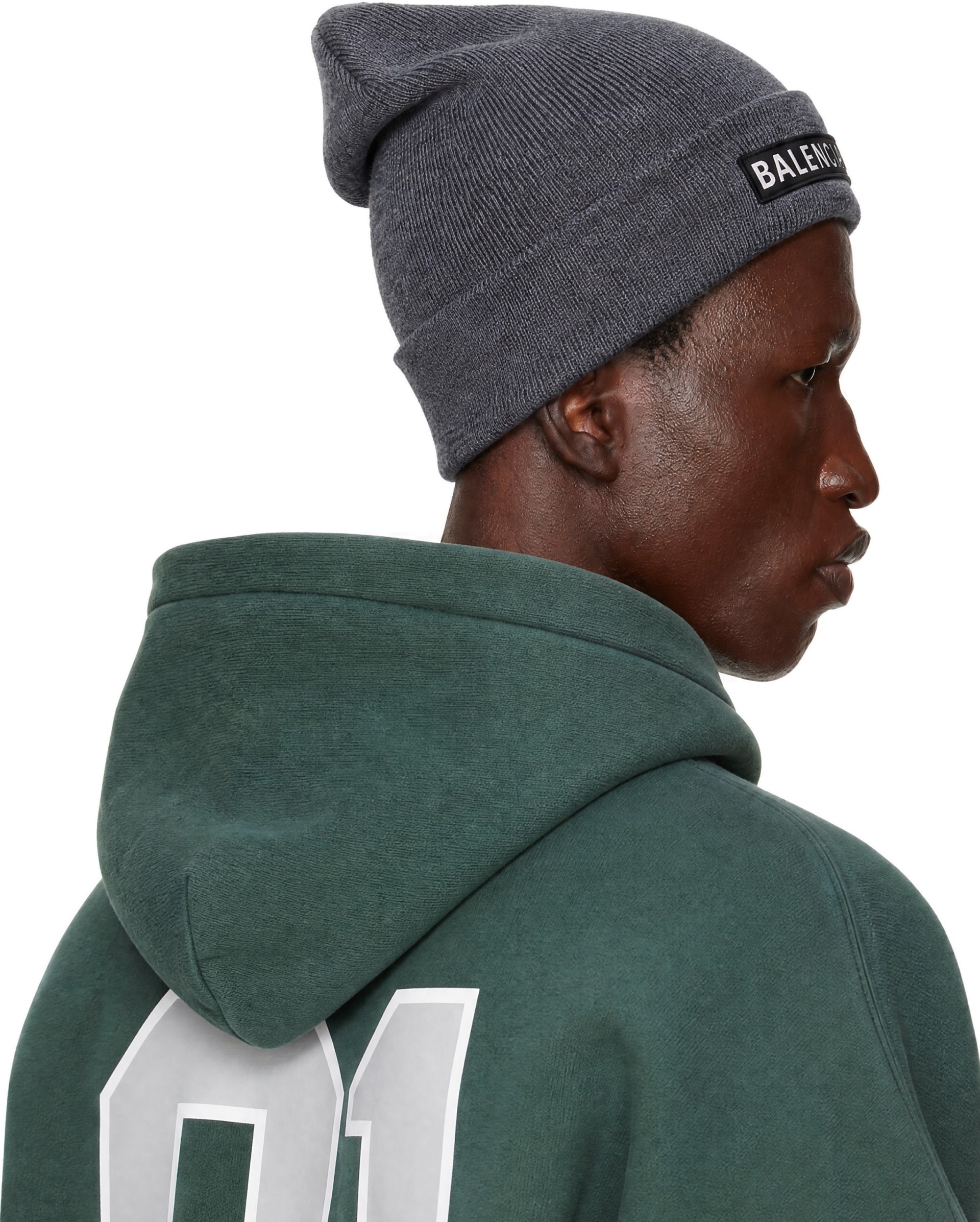 Balenciaga - Gray Patch Beanie